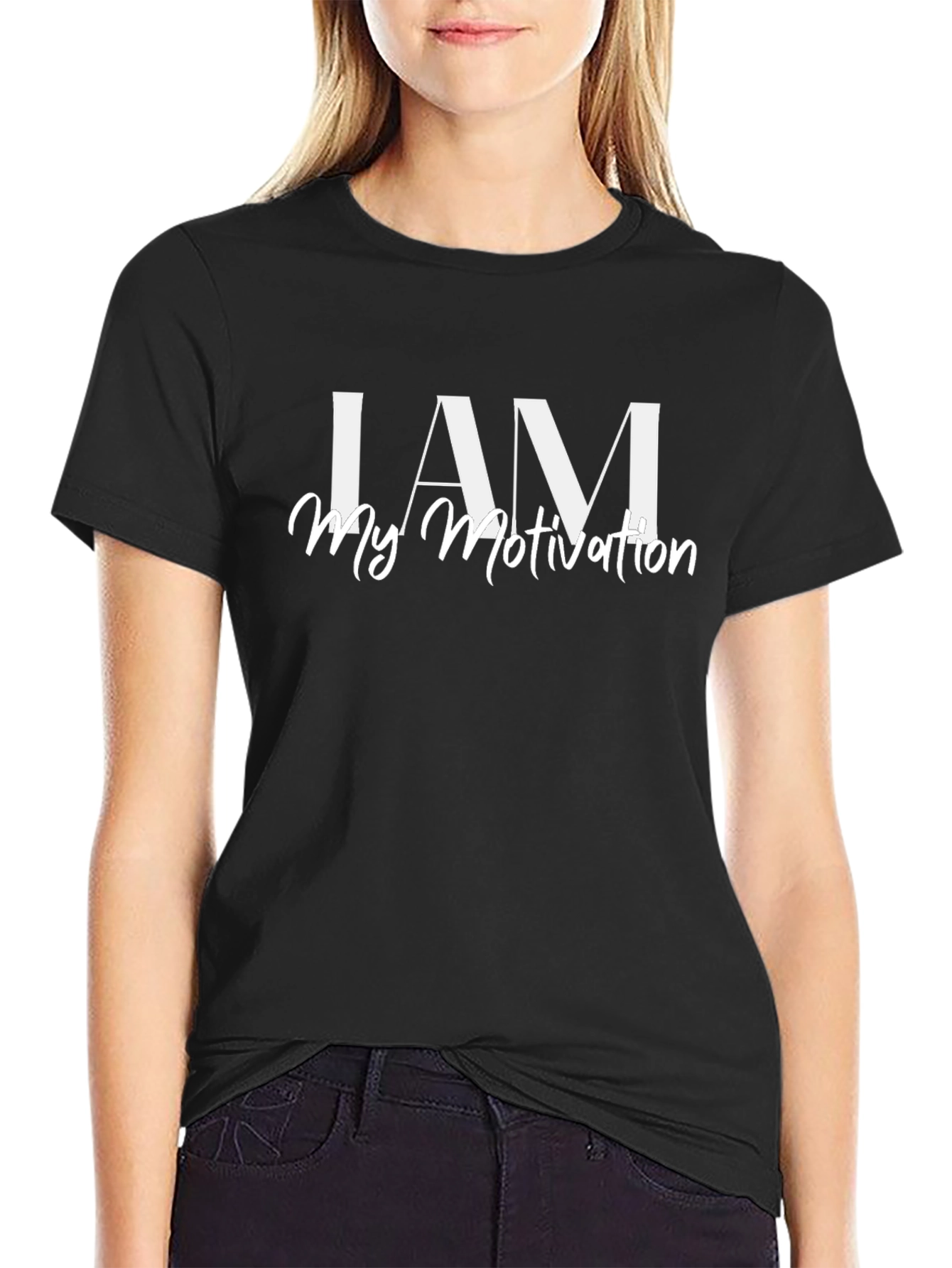 I AM My Motivation T-Shirt - Inspiring Black Tee