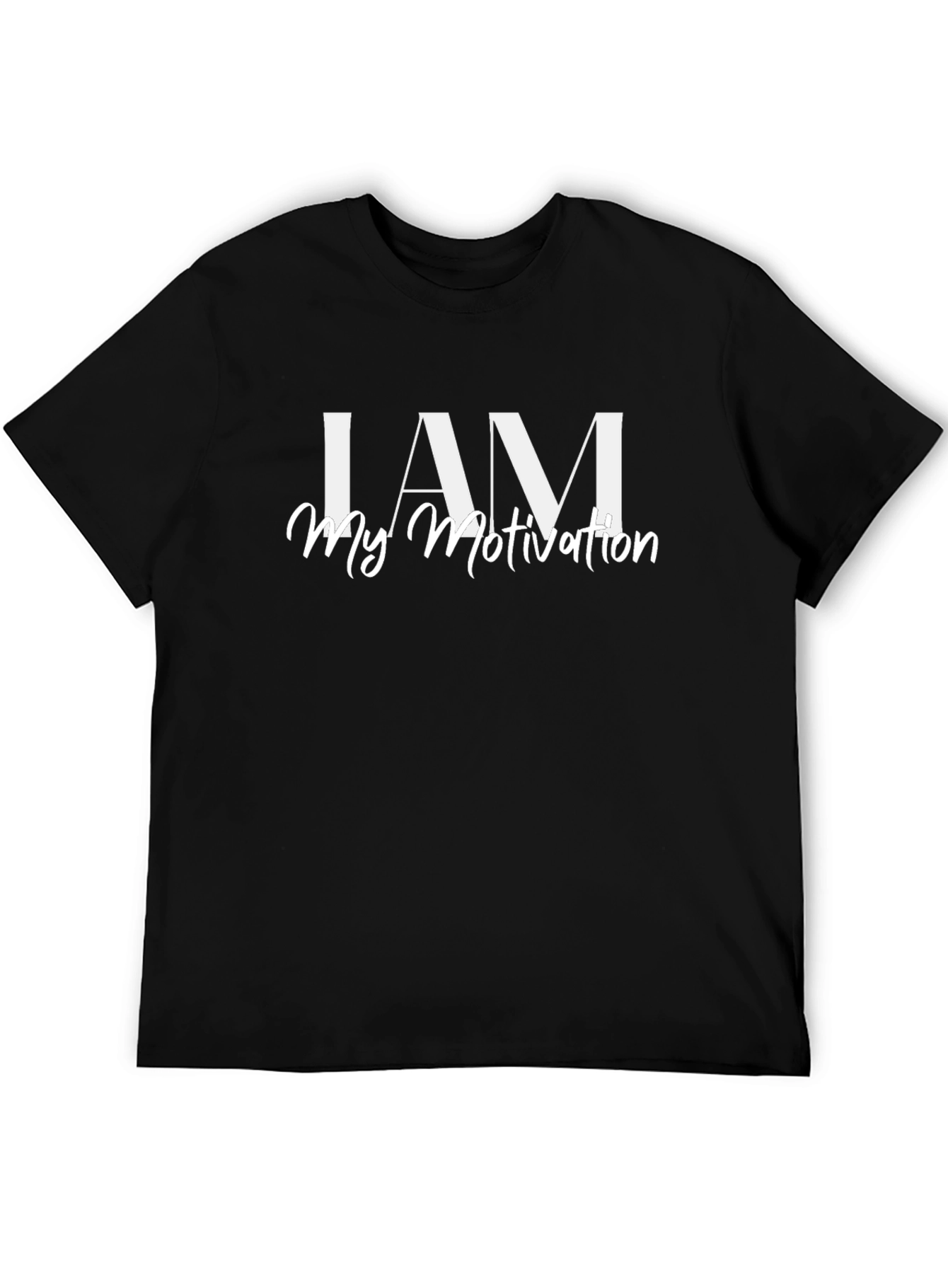 I AM My Motivation T-Shirt - Inspiring Black Tee