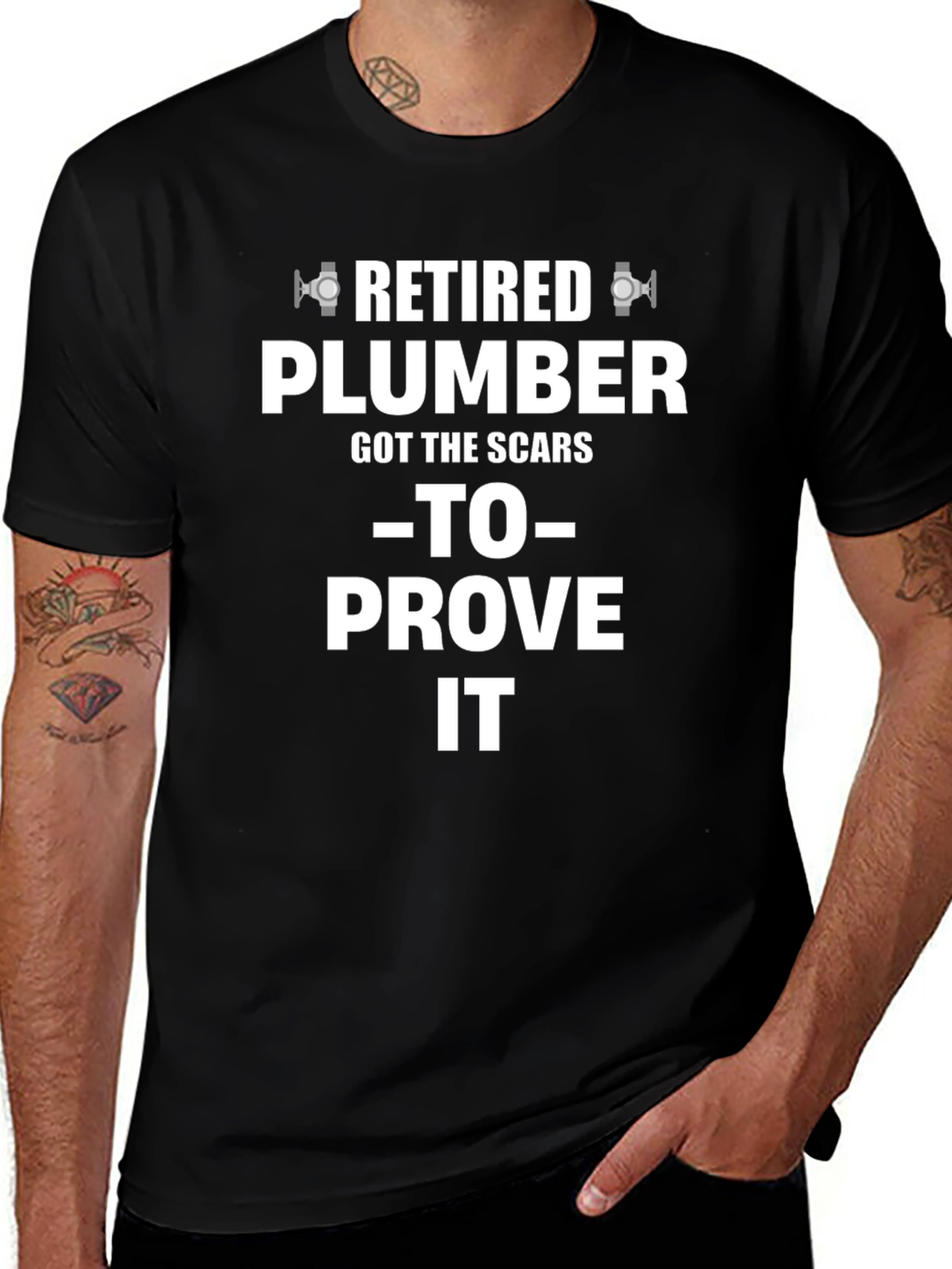 Retired Plumber T-Shirt - Scars to Prove It