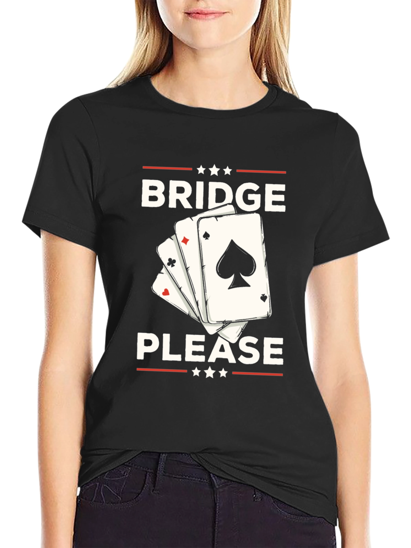 Bridge Please T-Shirt - Black Graphic Tee