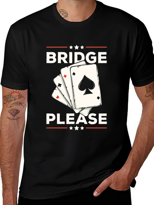 Bridge Please T-Shirt - Black Graphic Tee