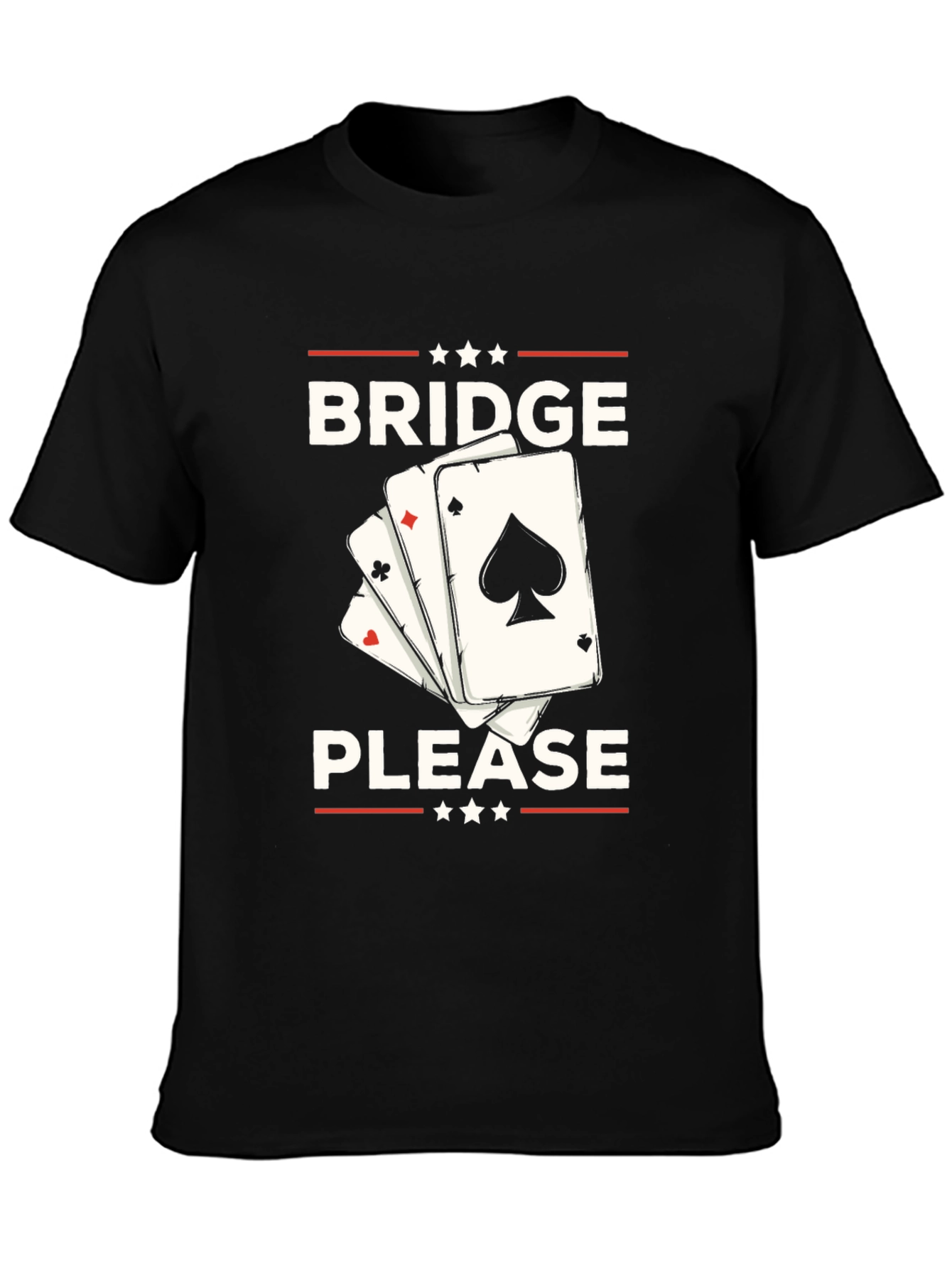 Bridge Please T-Shirt - Black Graphic Tee