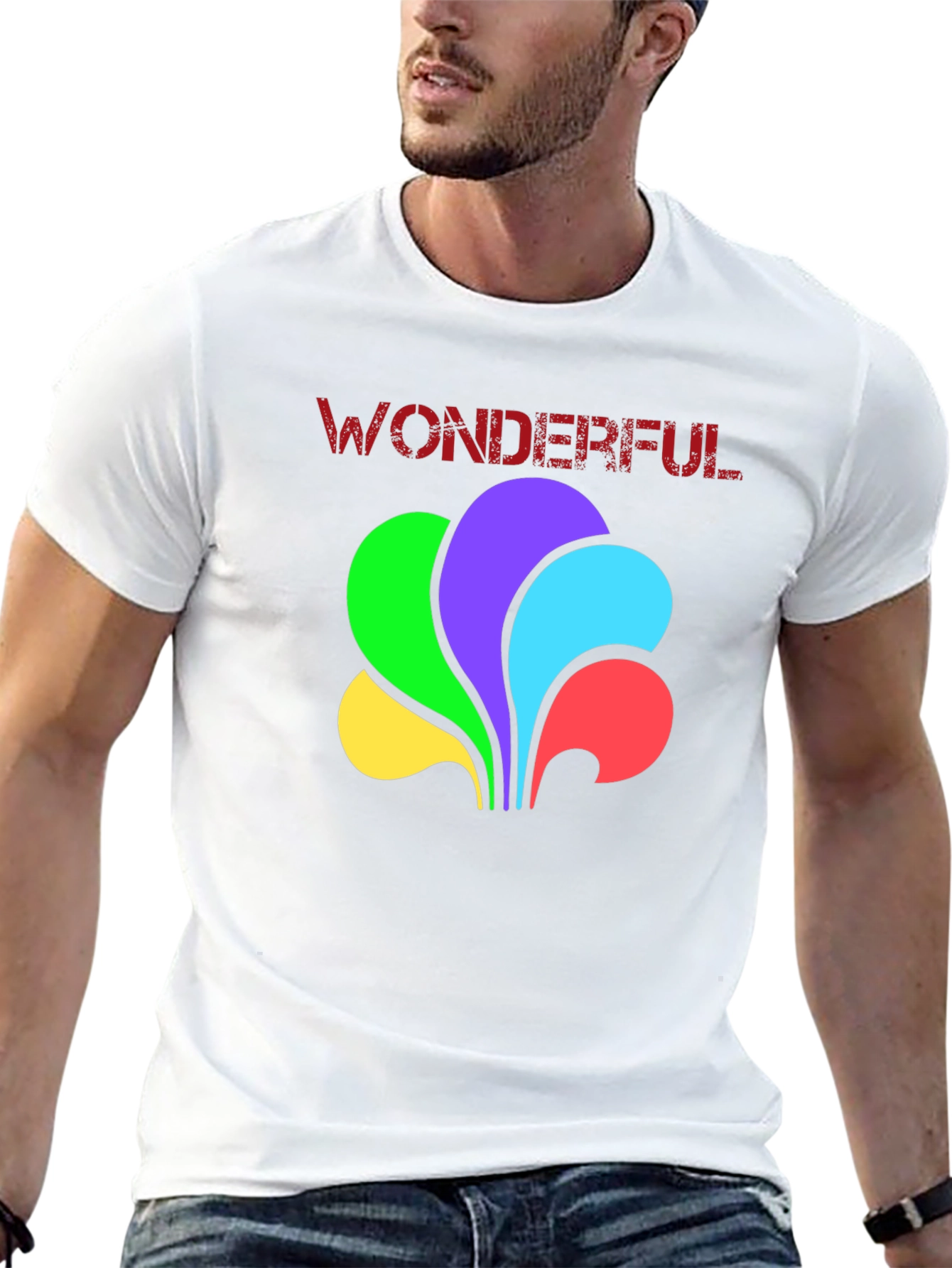 Wonderful Retro Graphic Tee - Black Crewneck