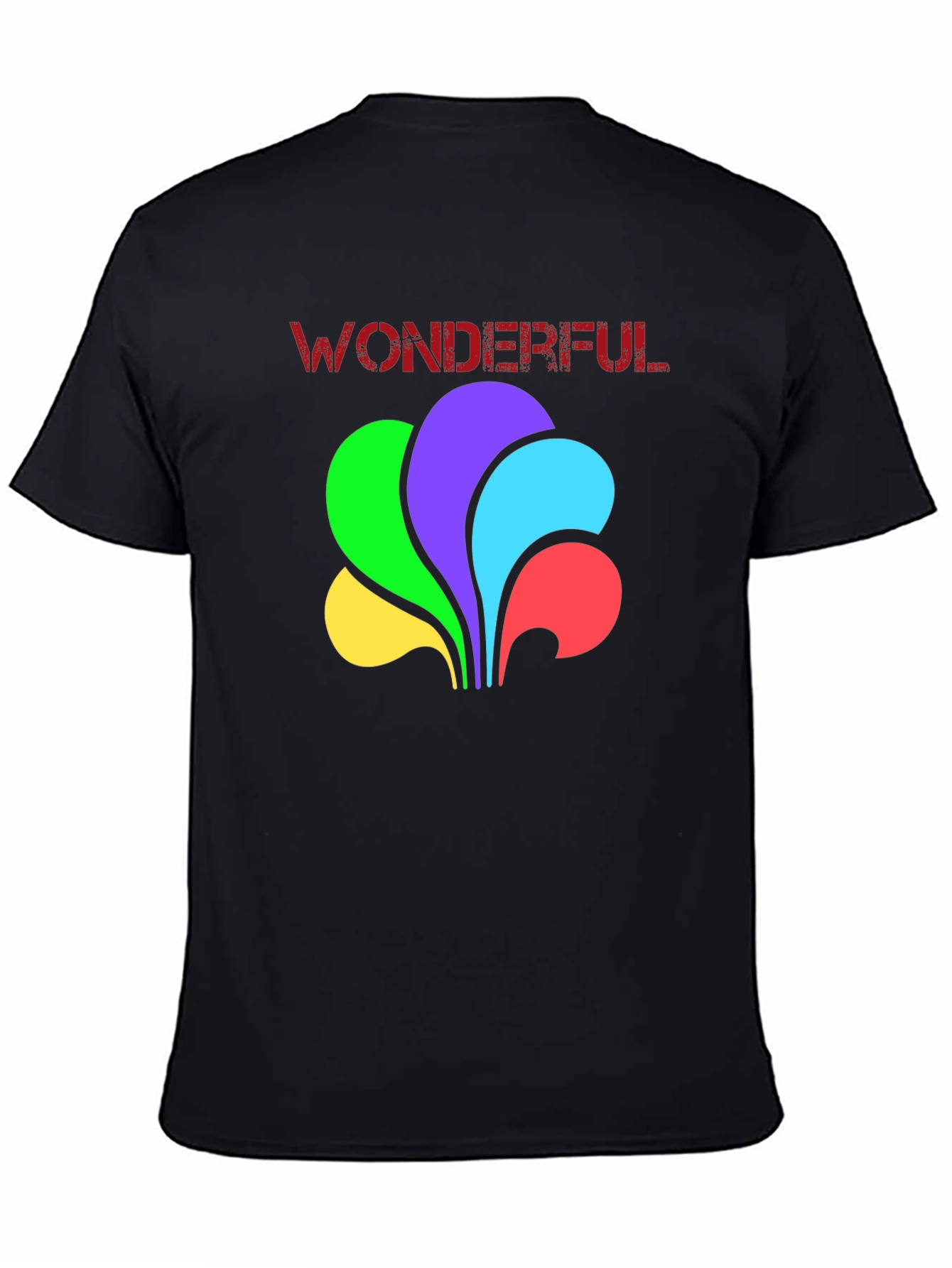 Wonderful Retro Graphic Tee - Black Crewneck