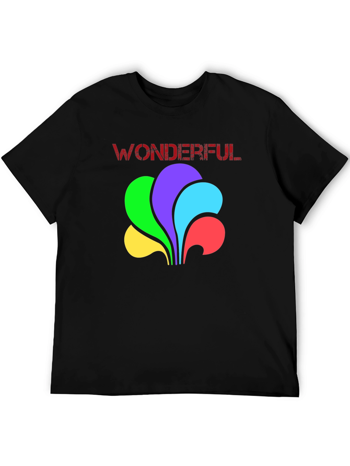 Wonderful Retro Graphic Tee - Black Crewneck