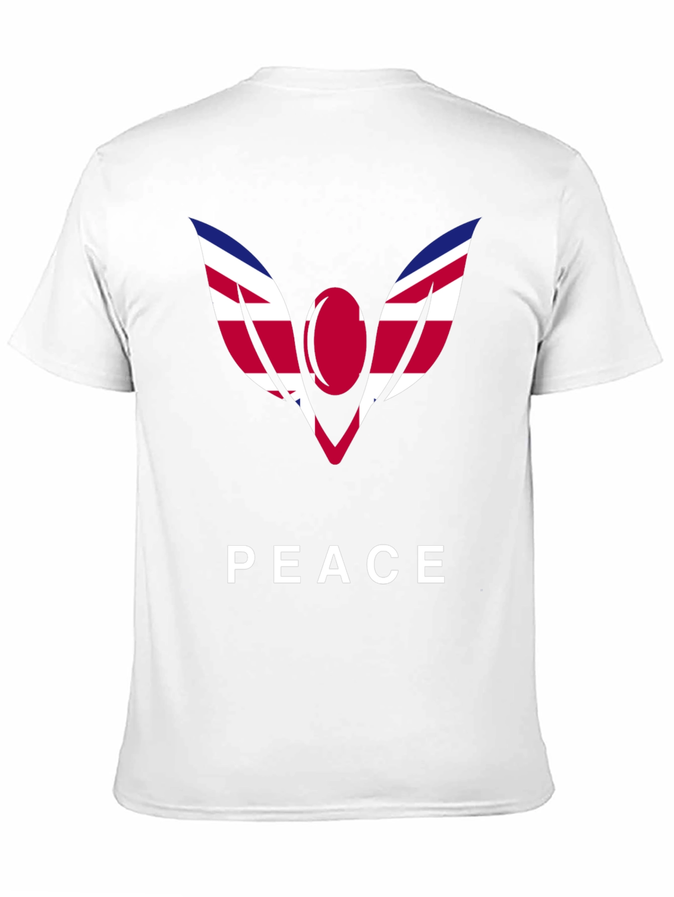 Peace Graphic Tee - Union Jack Angel Wings