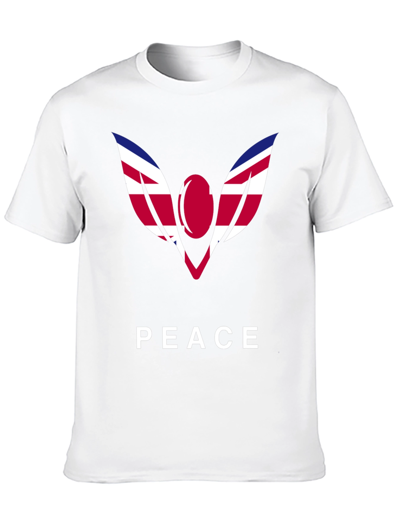 Peace Graphic Tee - Union Jack Angel Wings