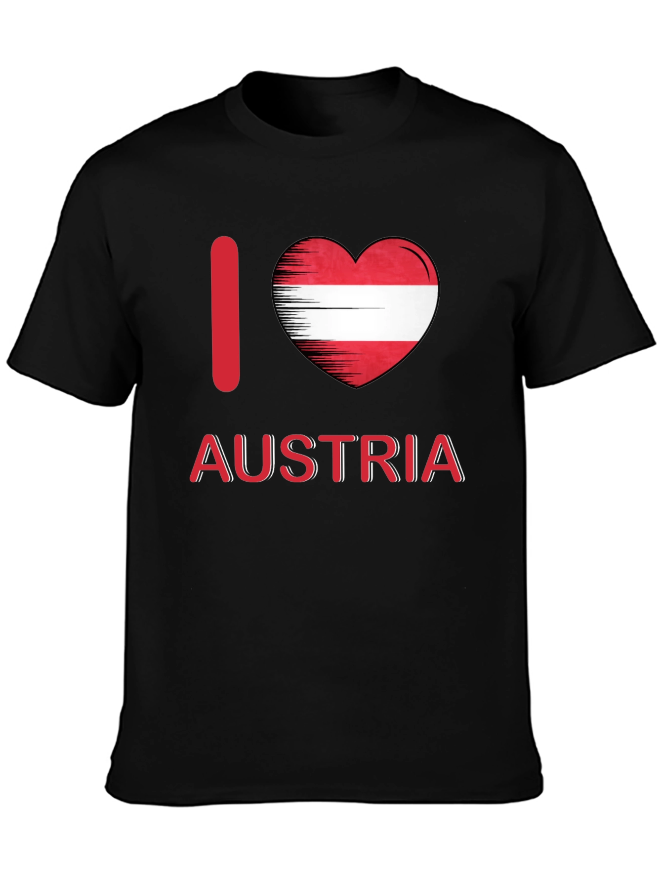 I Love Austria Flag Heart T-Shirt