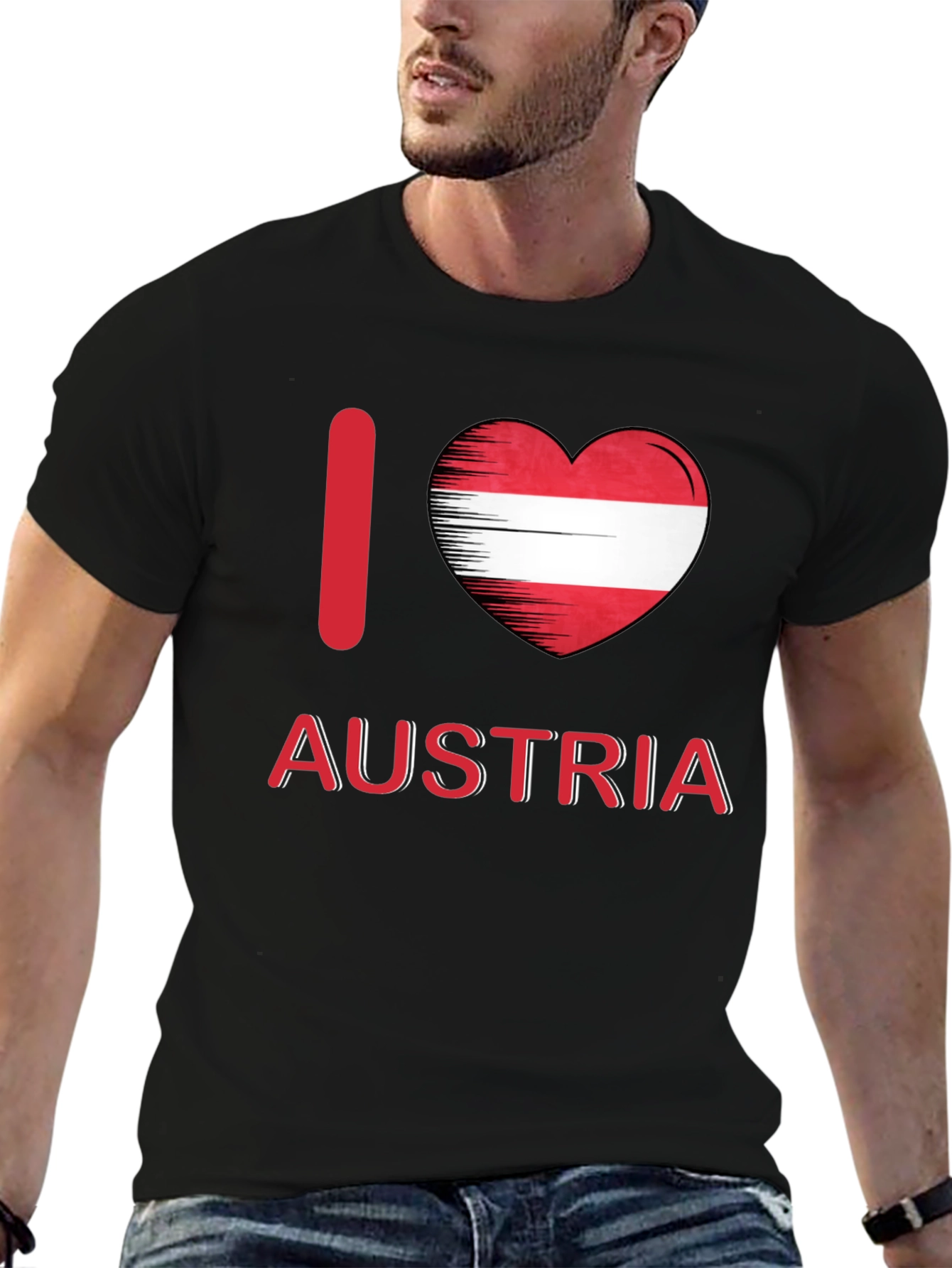 I Love Austria Flag Heart T-Shirt