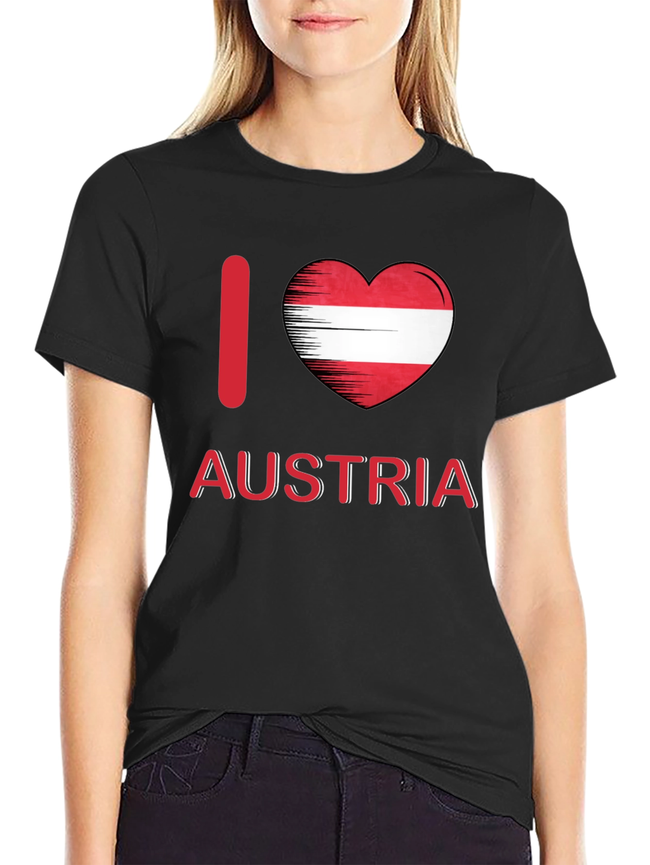 I Love Austria Flag Heart T-Shirt
