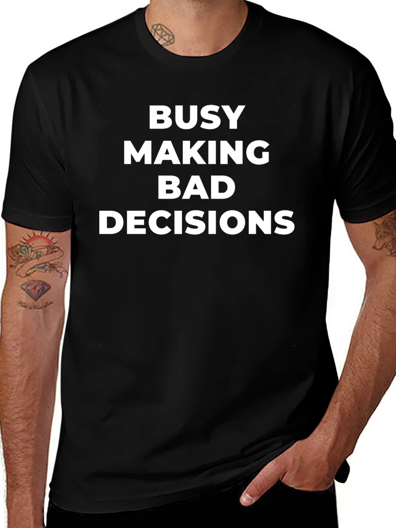 Funny Bad Decisions Graphic Tee - Casual Humor