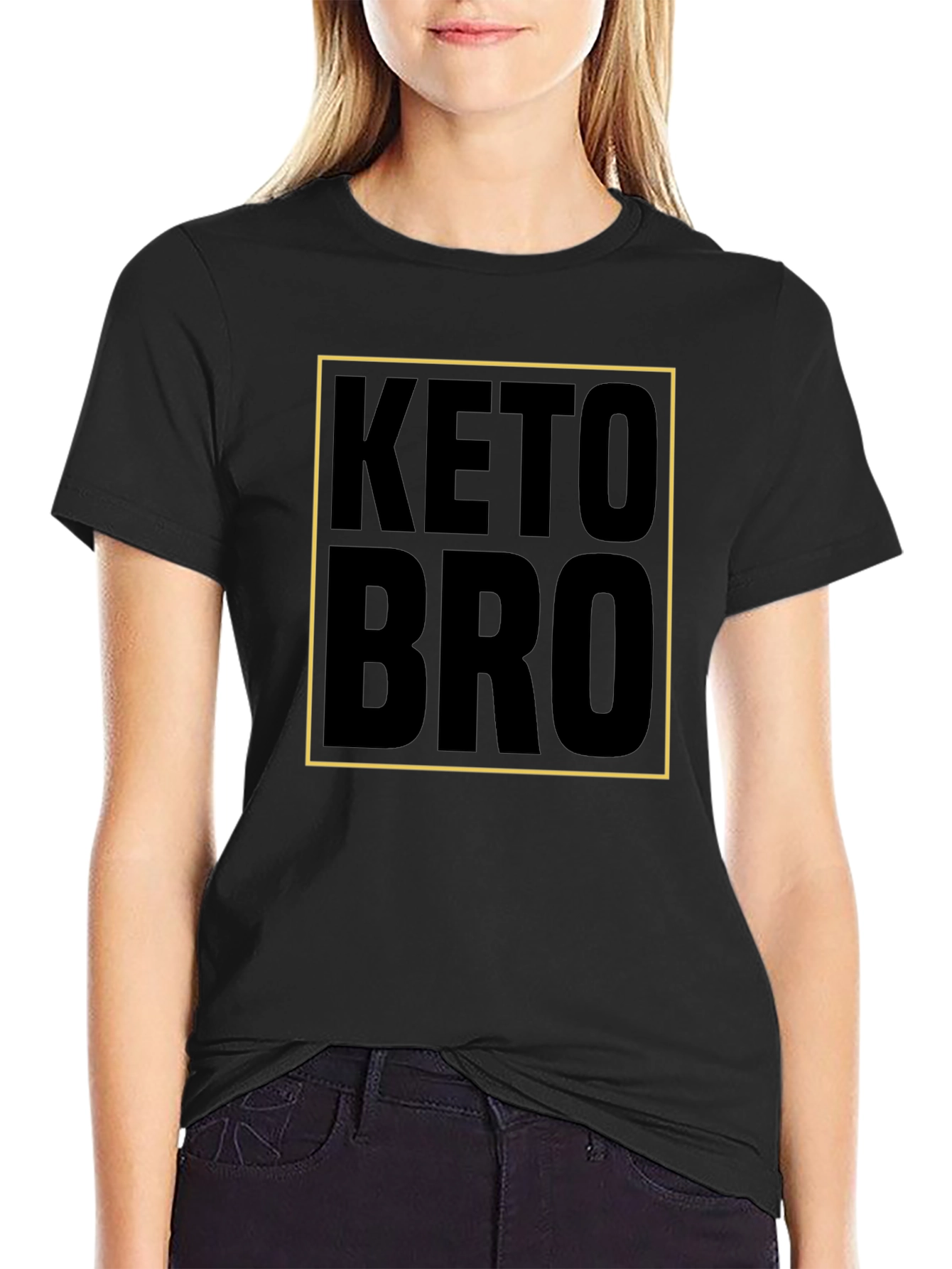 Keto Bro Graphic Tee - Mens Black T-Shirt