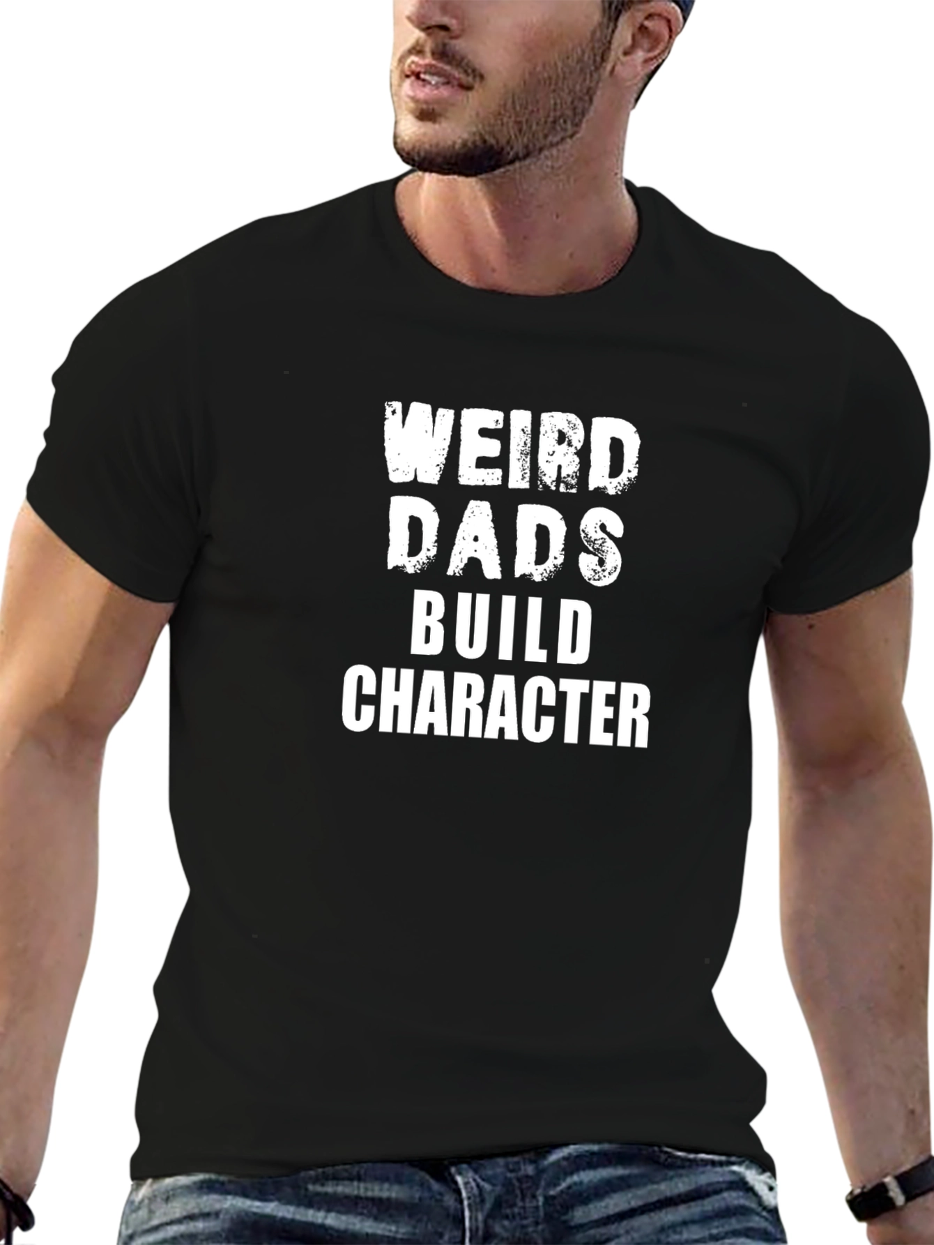 Weird Dads Build Character Graphic T-Shirt