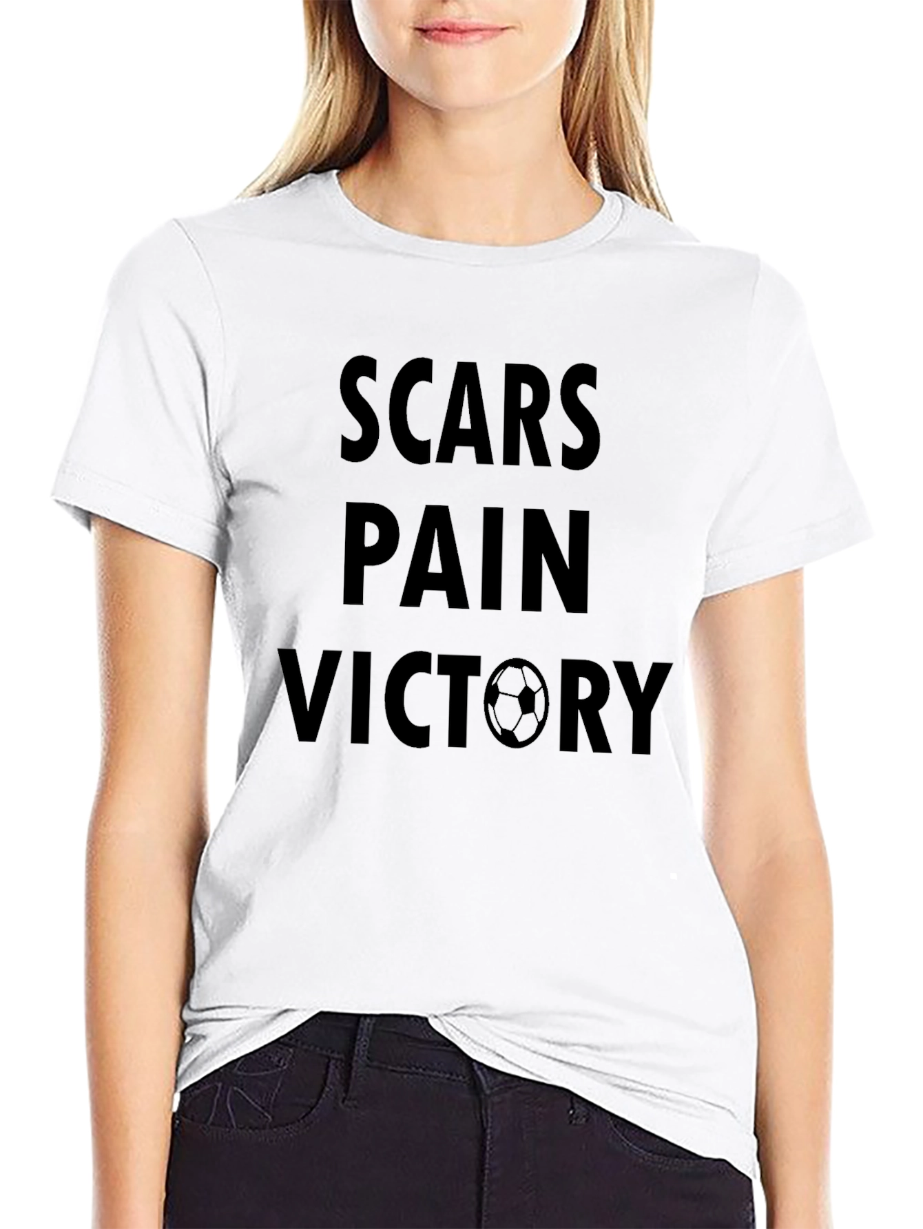 Scars Pain Victory Soccer T-Shirt