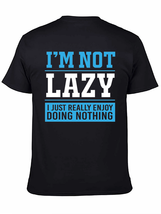 Funny Lazy T-Shirt - Enjoy Doing Nothing