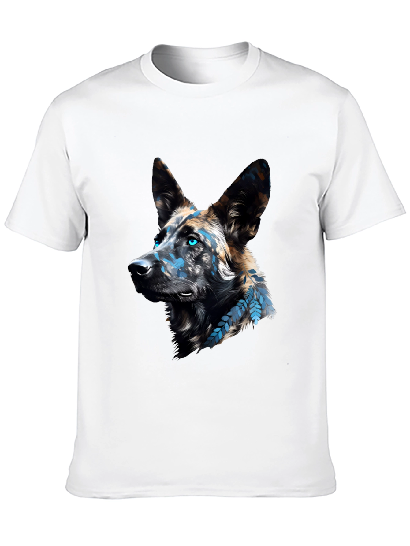 Dog Graphic Print Black T-Shirt