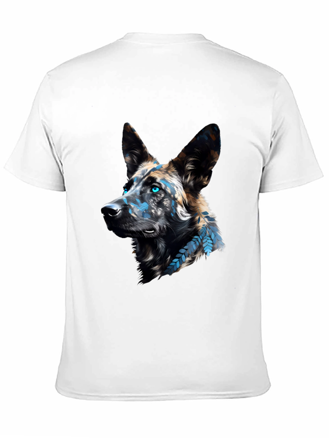 Dog Graphic Print Black T-Shirt