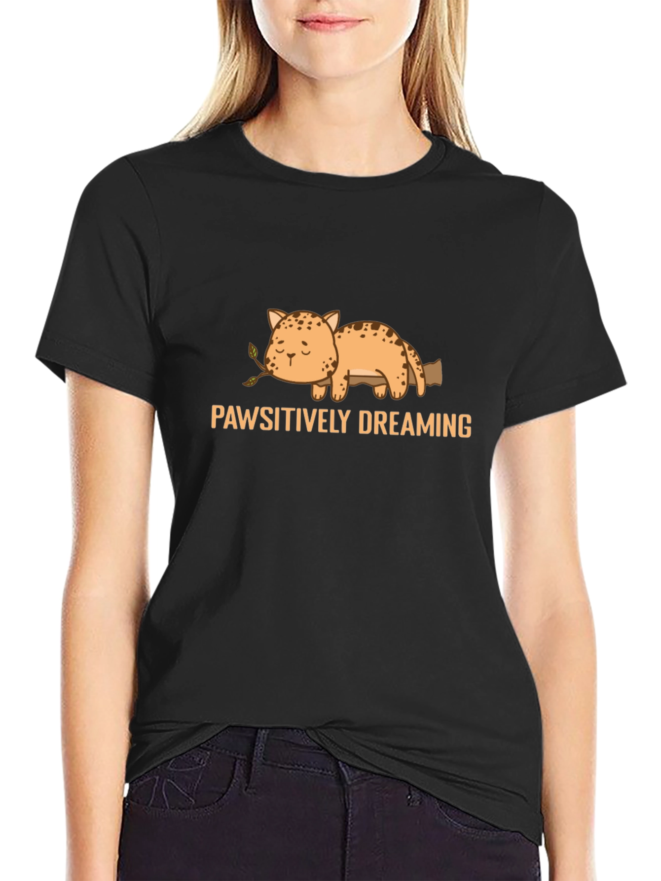 Pawsitively Dreaming Cat T-Shirt