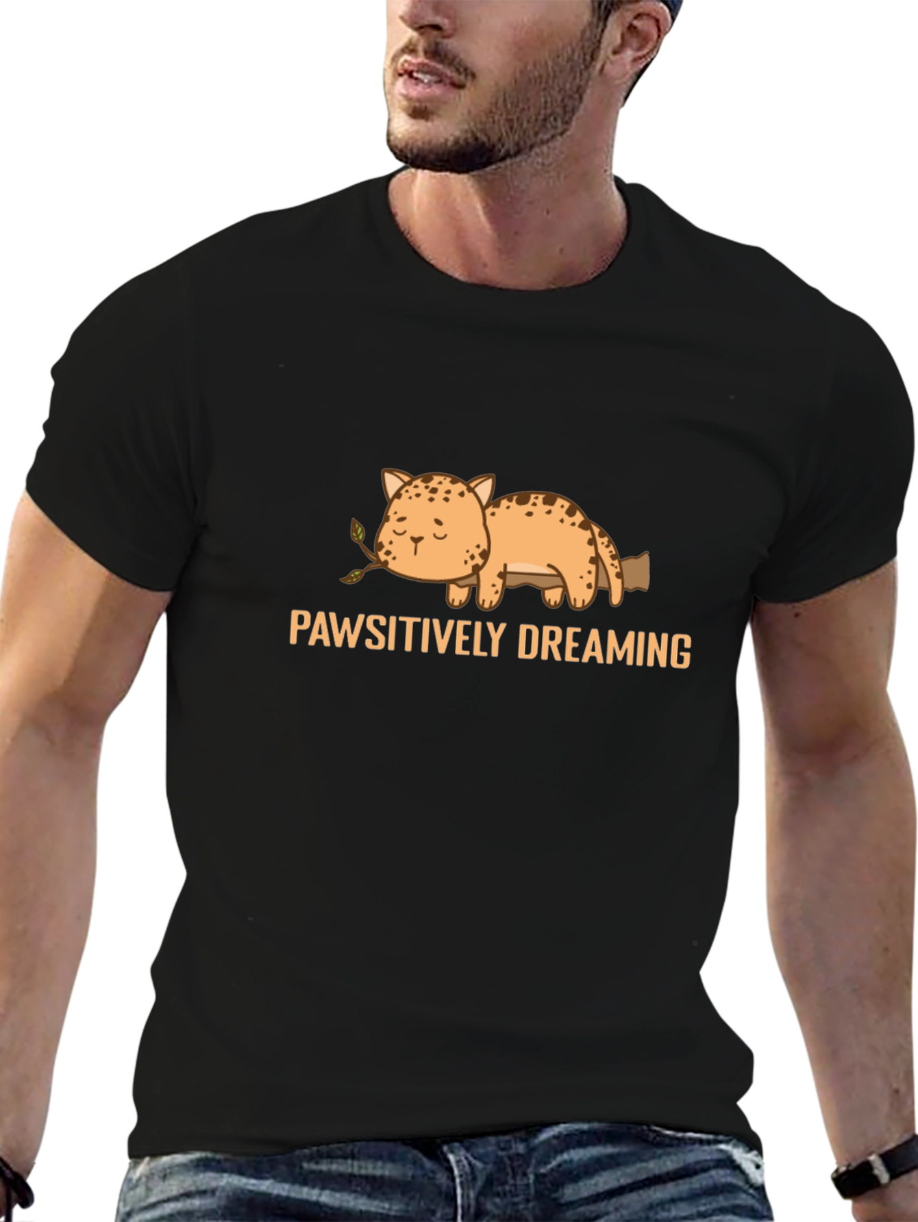 Pawsitively Dreaming Cat T-Shirt