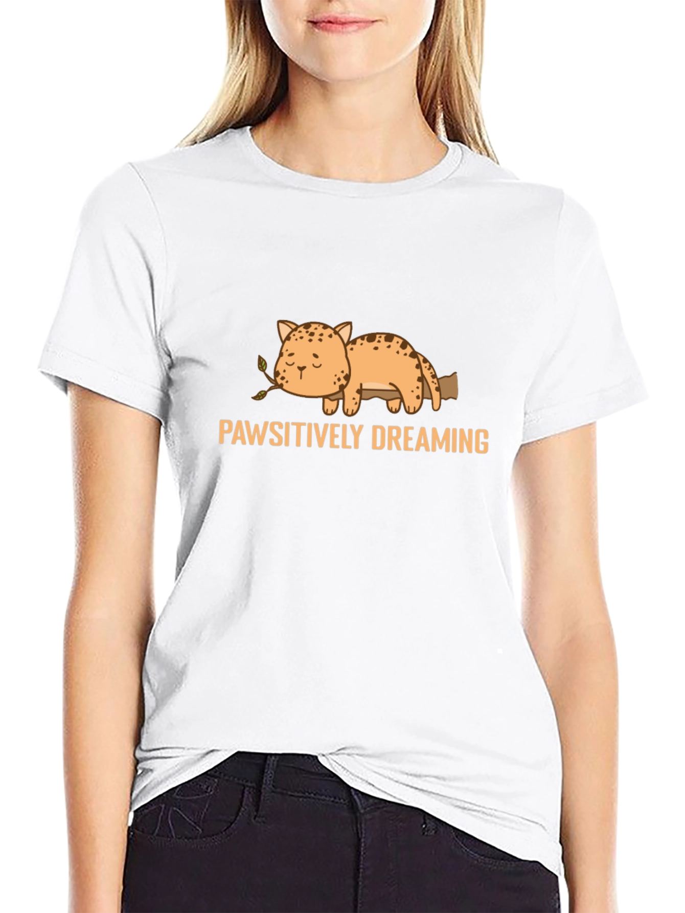 Pawsitively Dreaming Cat T-Shirt