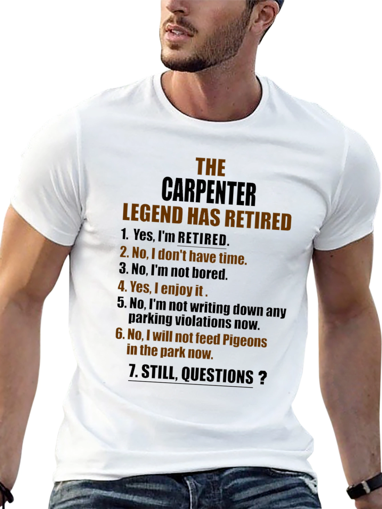 Retired Carpenter Legend T-Shirt - Funny Retirement Gift