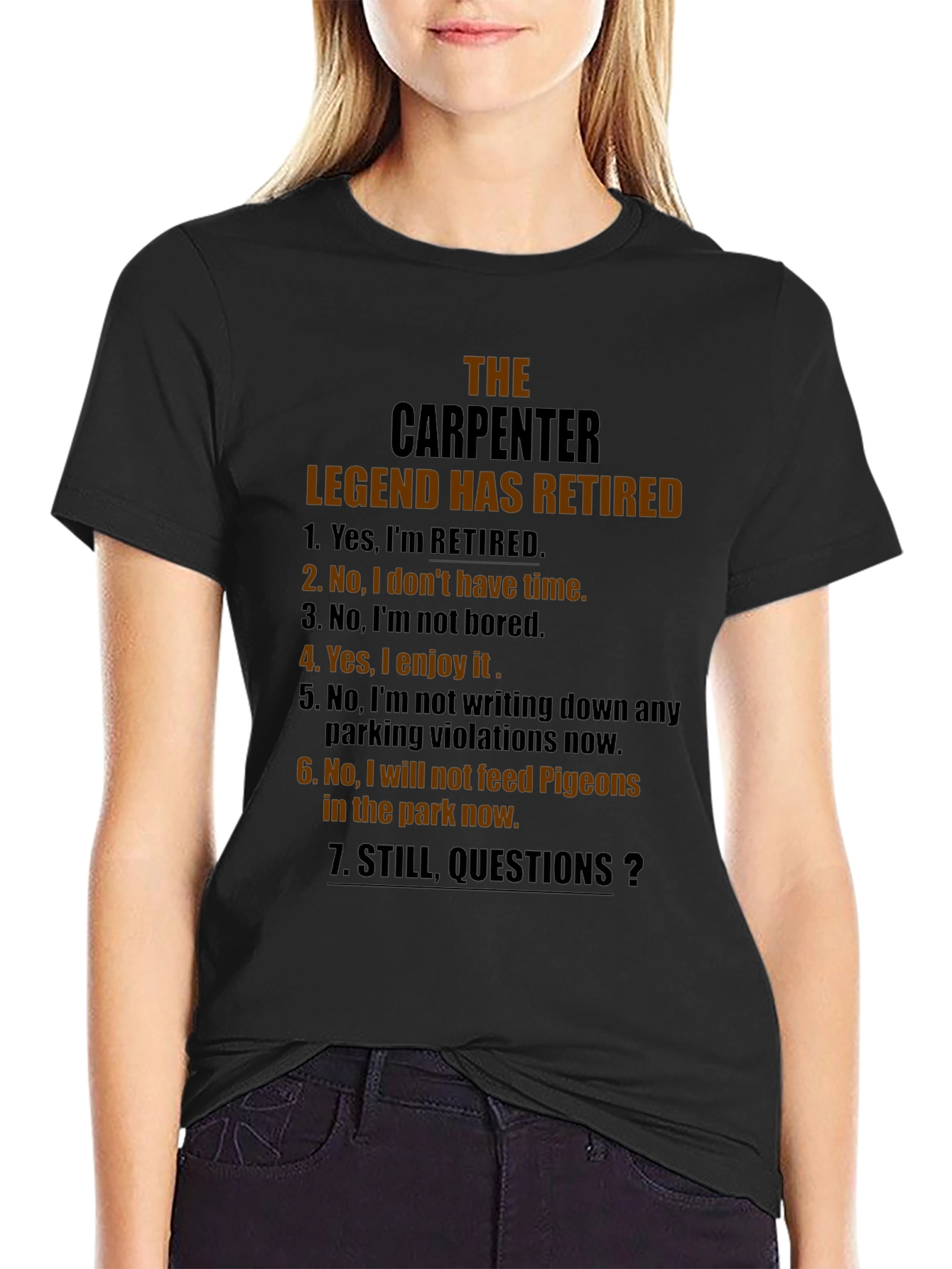Retired Carpenter Legend T-Shirt - Funny Retirement Gift