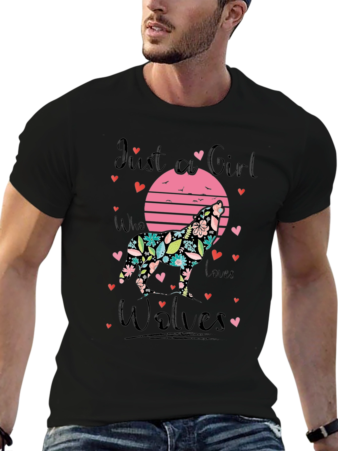 Just a Girl Who Loves Wolves T-Shirt