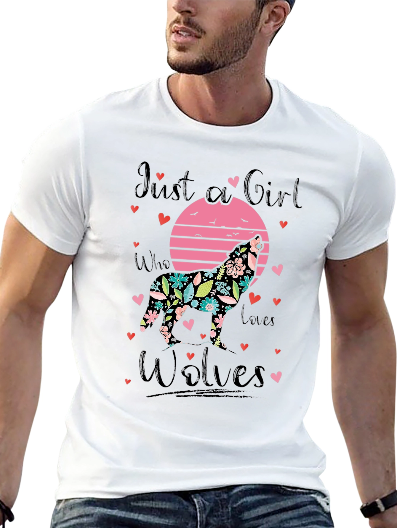 Just a Girl Who Loves Wolves T-Shirt
