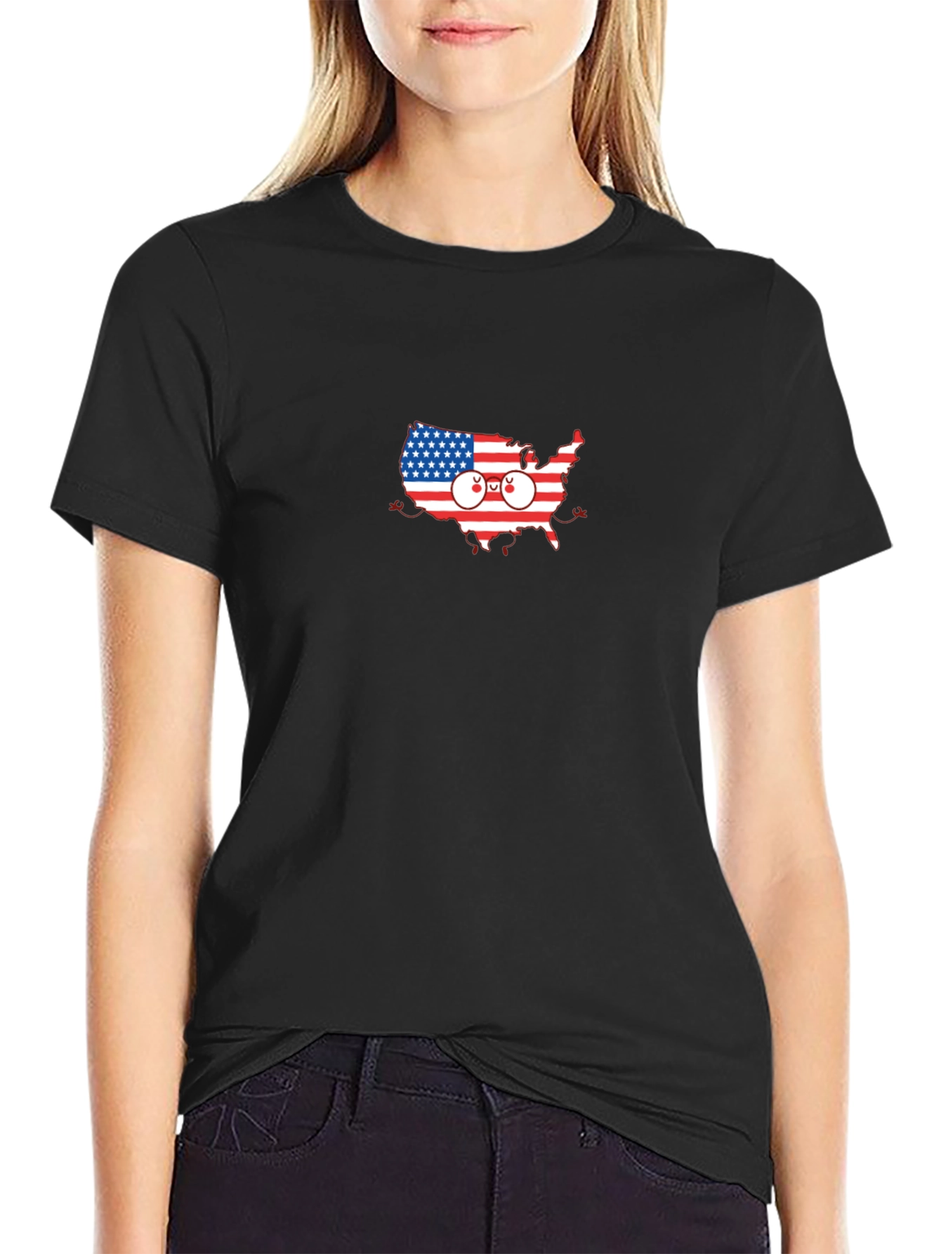 USA Map T-Shirt - Novelty Graphic Tee