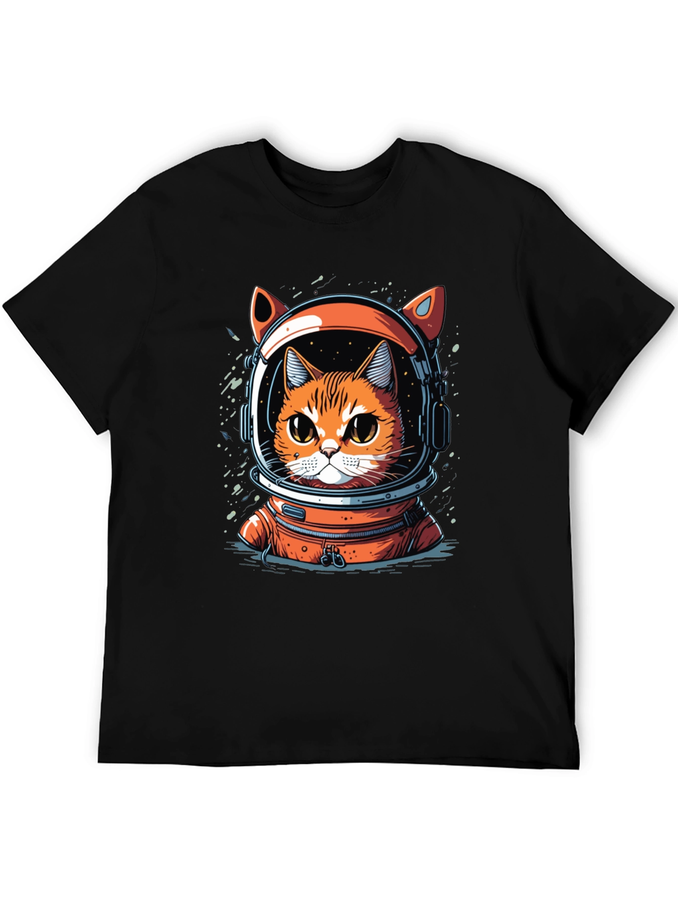 Cat Astronaut Graphic T-Shirt