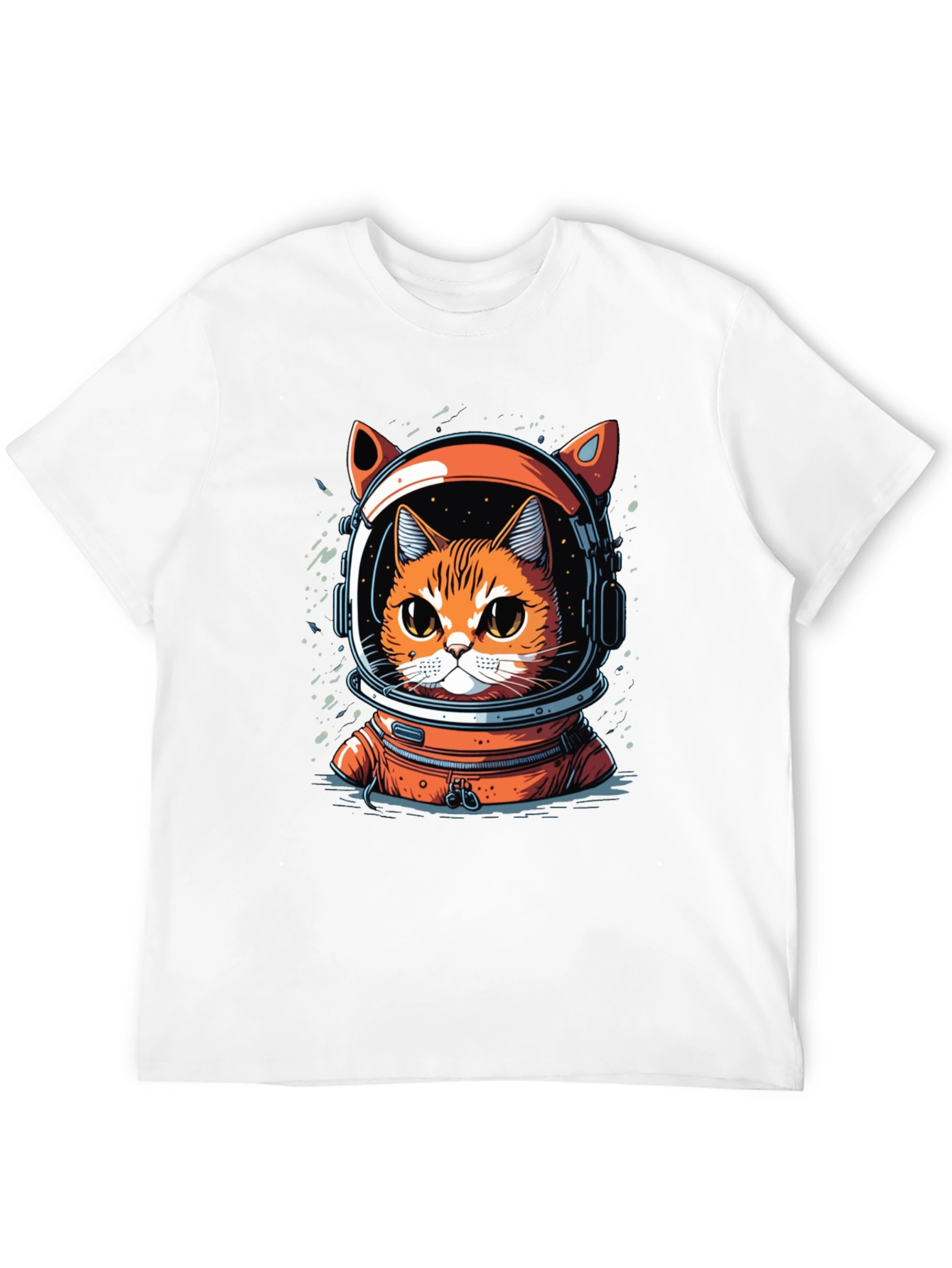 Cat Astronaut Graphic T-Shirt