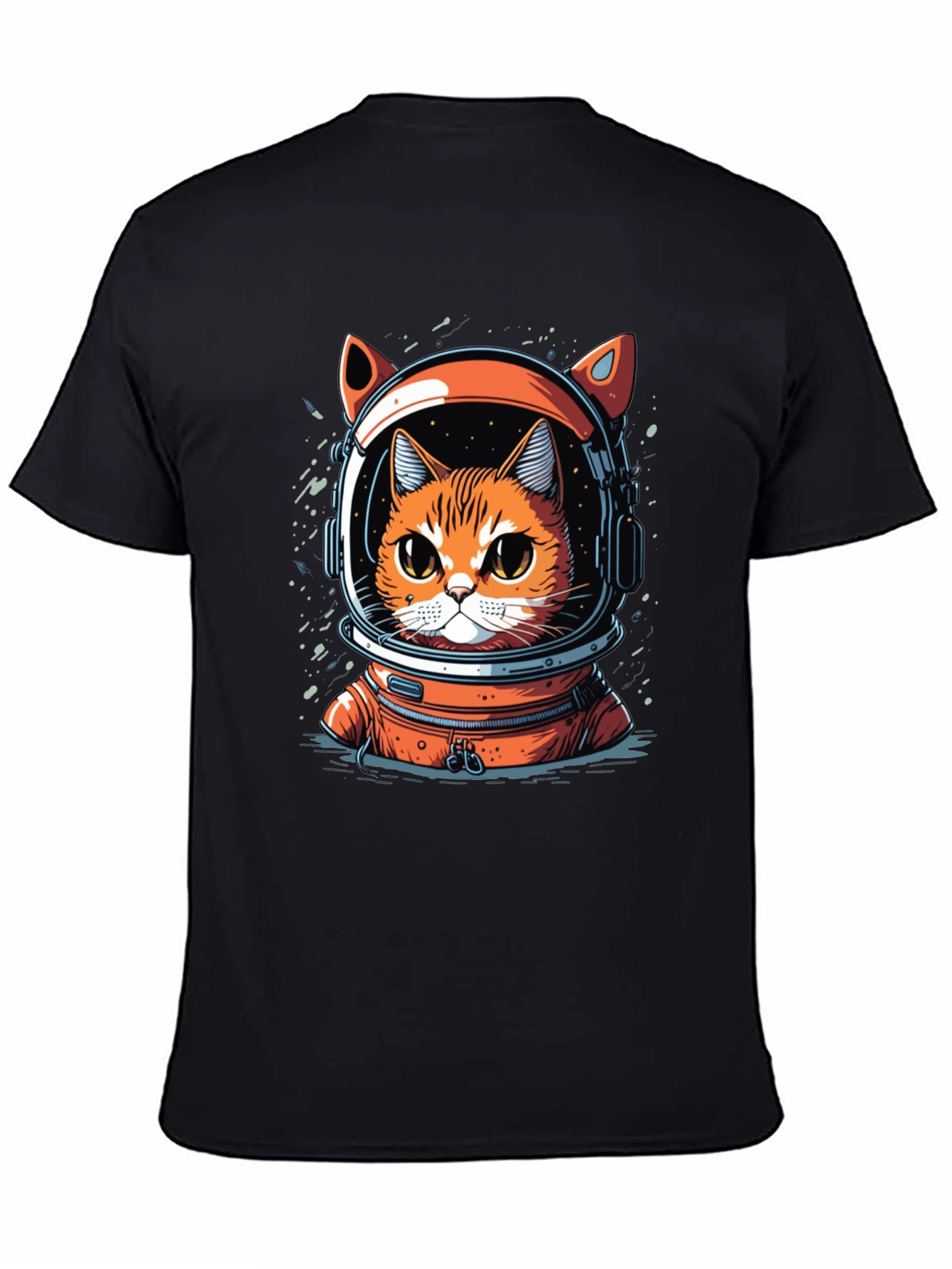 Cat Astronaut Graphic T-Shirt