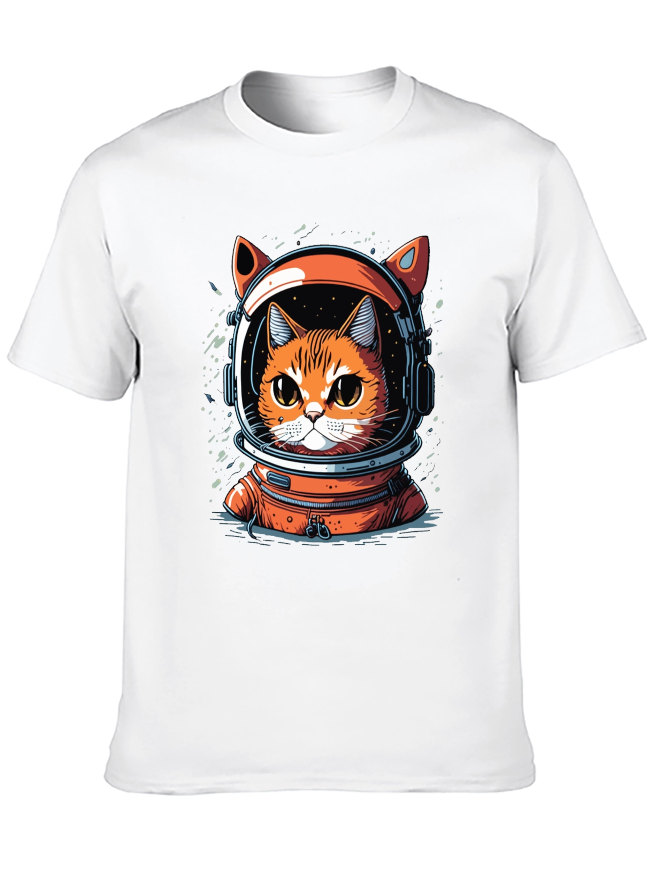 Cat Astronaut Graphic T-Shirt