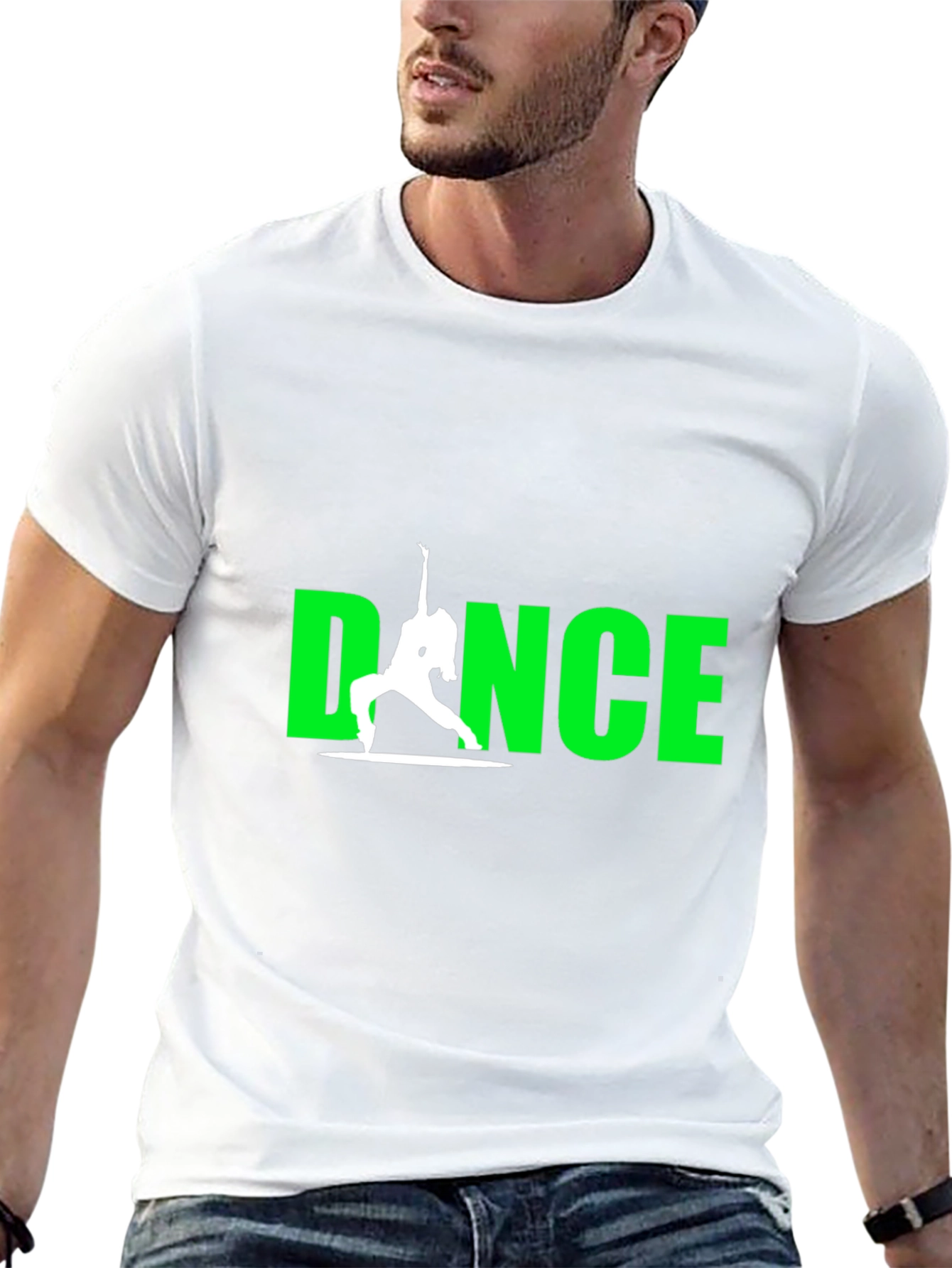 Dance Silhouette Graphic Black Tee