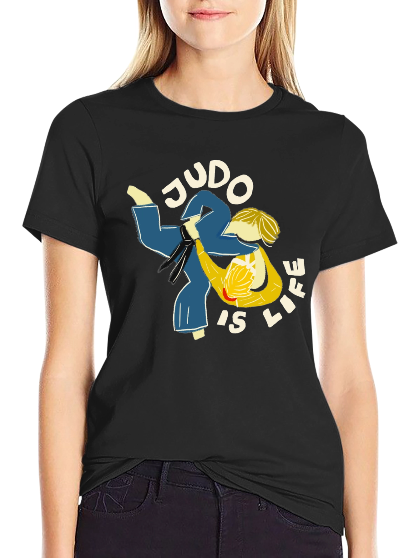 Judo Is Life Black T-Shirt