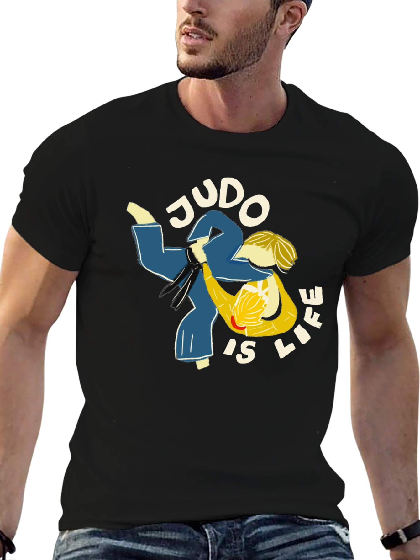 Judo Is Life Black T-Shirt