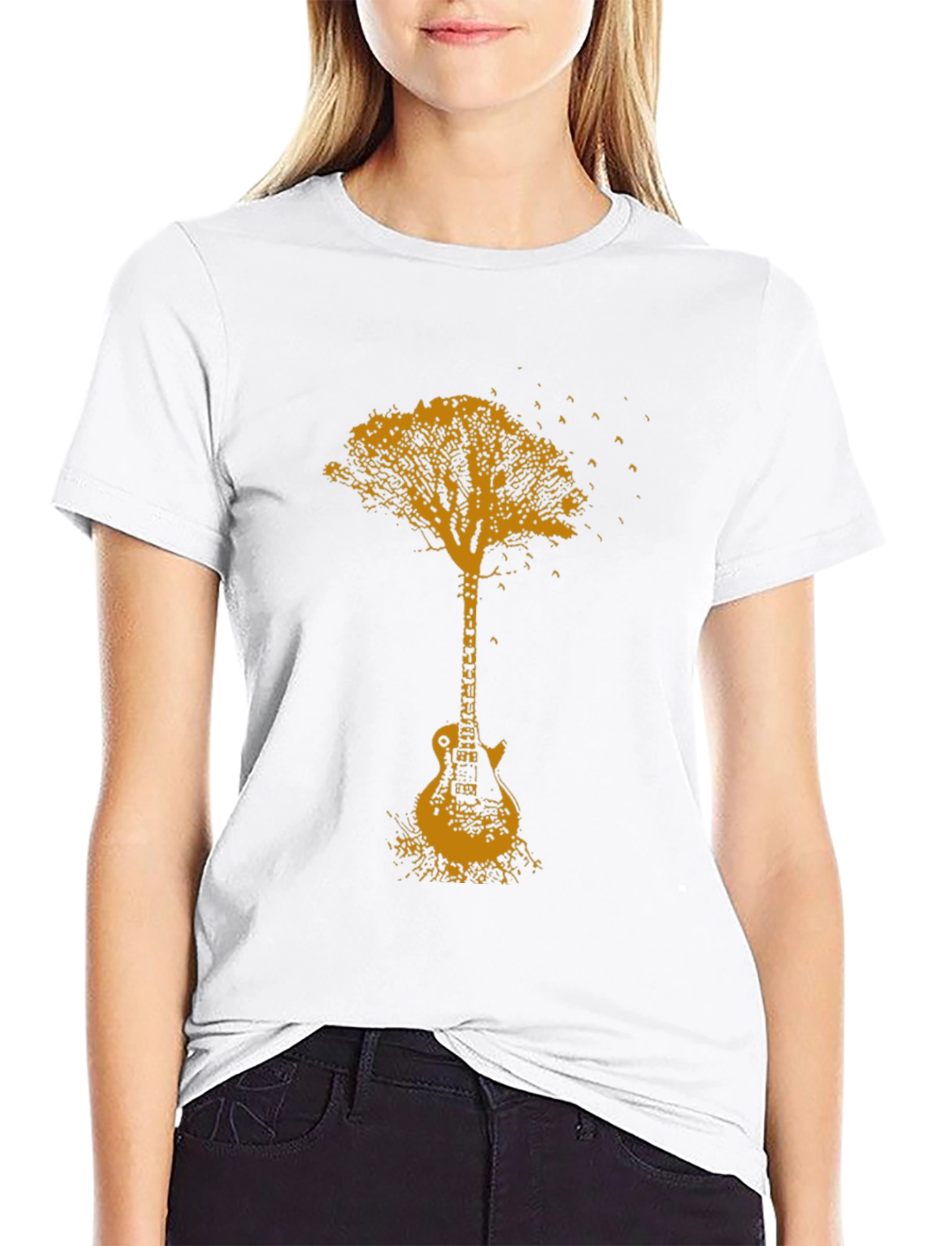 Guitar Tree Graphic T-Shirt - Music Lover Tee