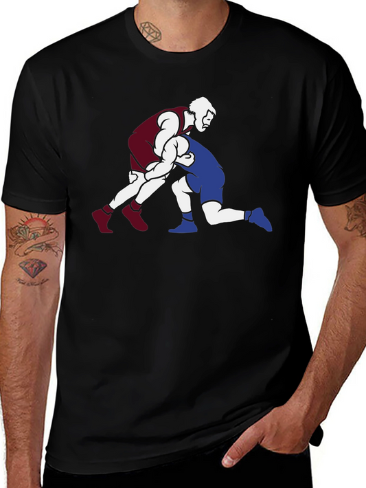 Wrestling Graphic T-Shirt