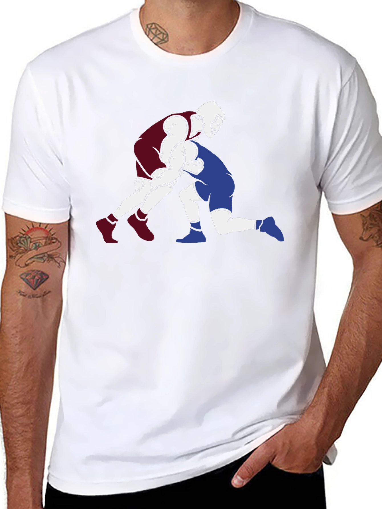 Wrestling Graphic T-Shirt