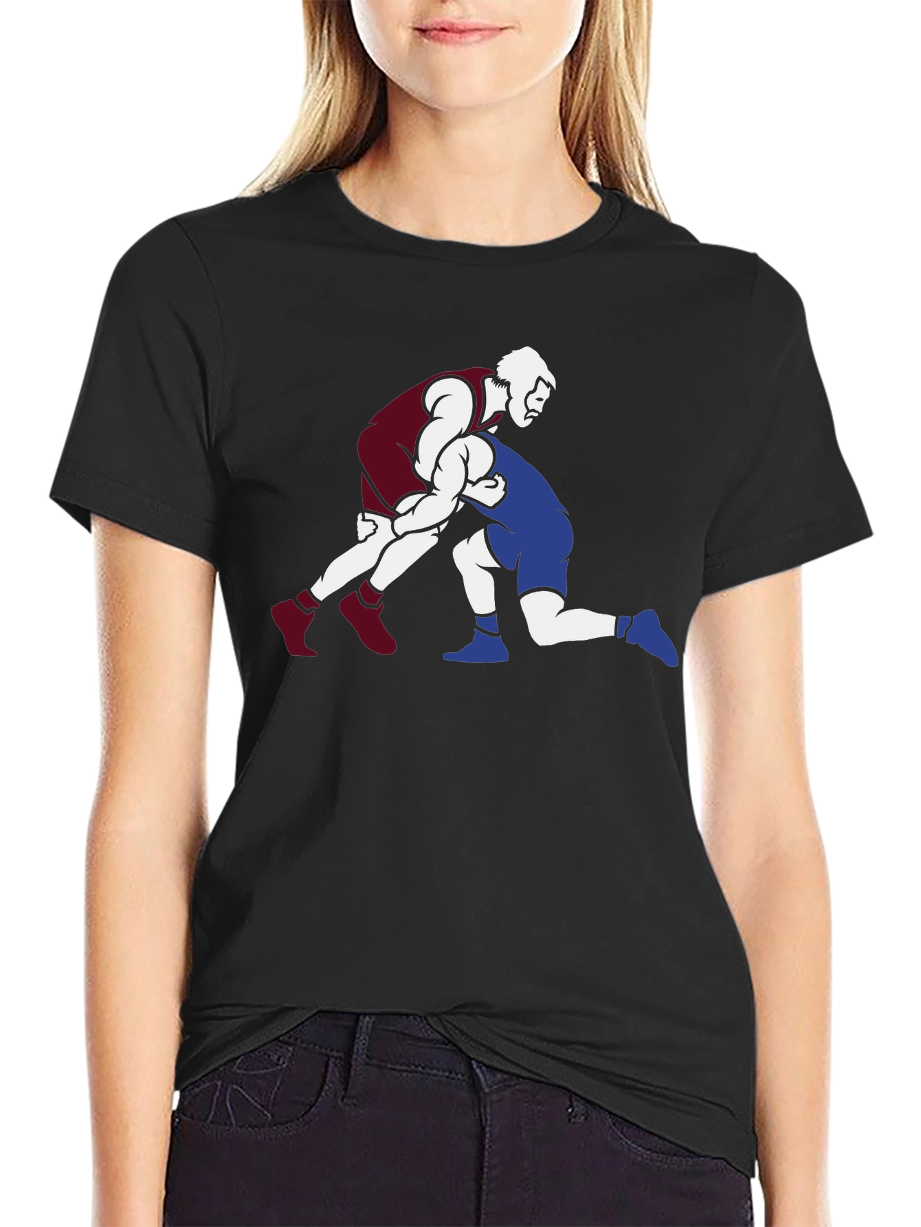 Wrestling Graphic T-Shirt