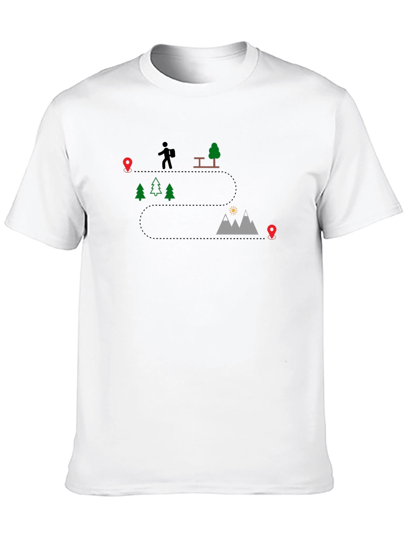 Hiking Trail Graphic Tee - Adventure Awaits