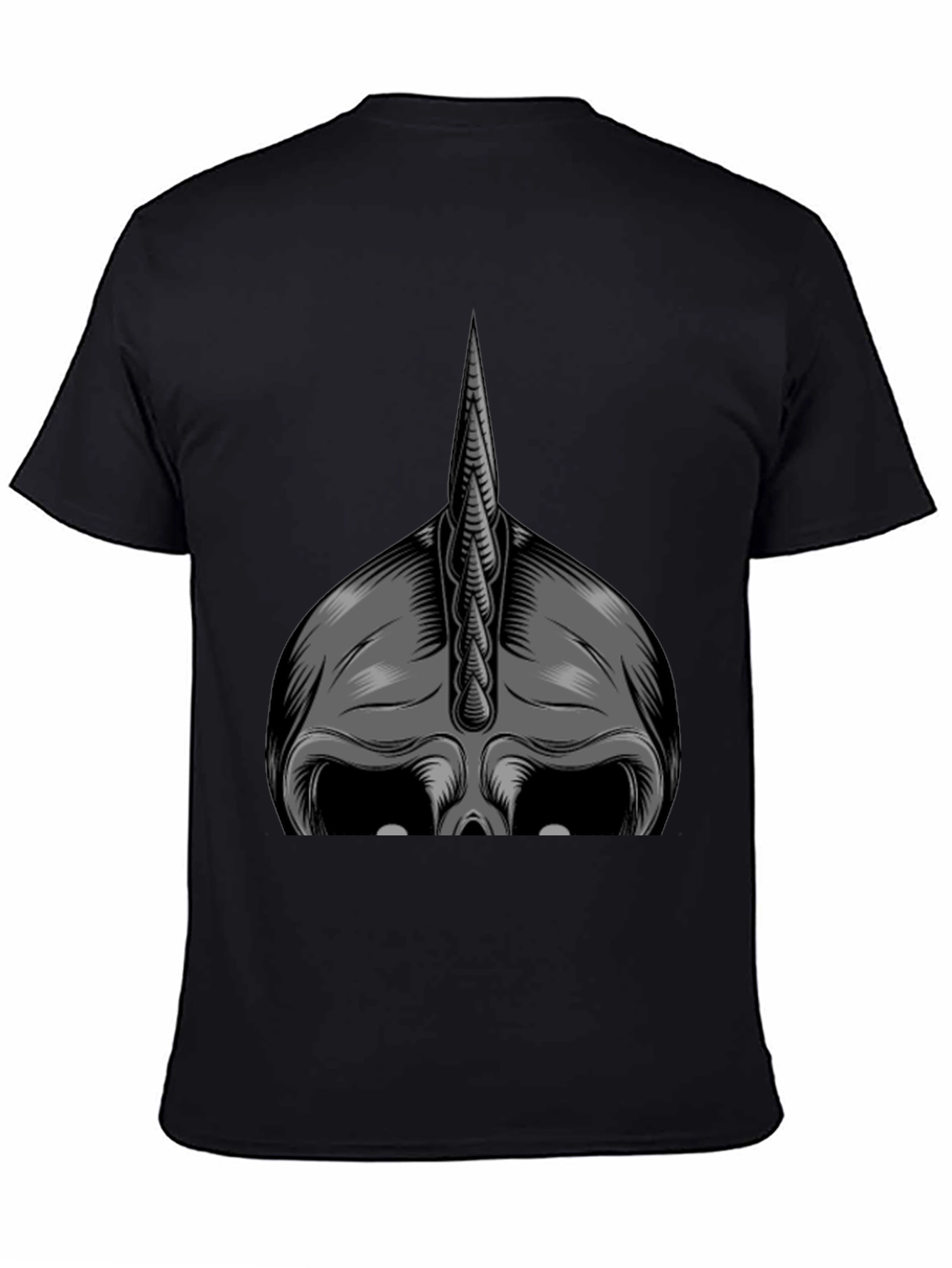 Monochrome Viking Helmet Graphic Tee