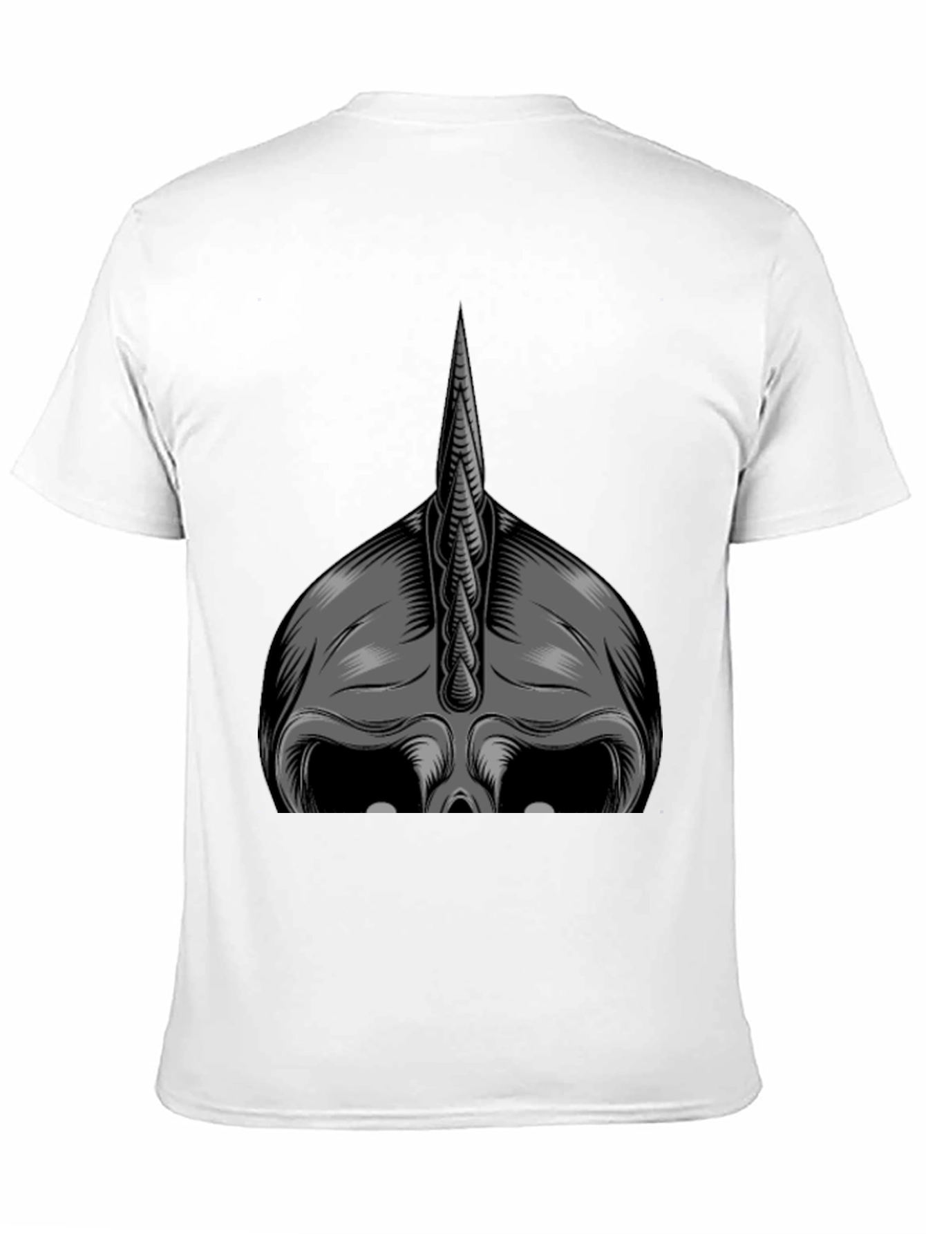 Monochrome Viking Helmet Graphic Tee