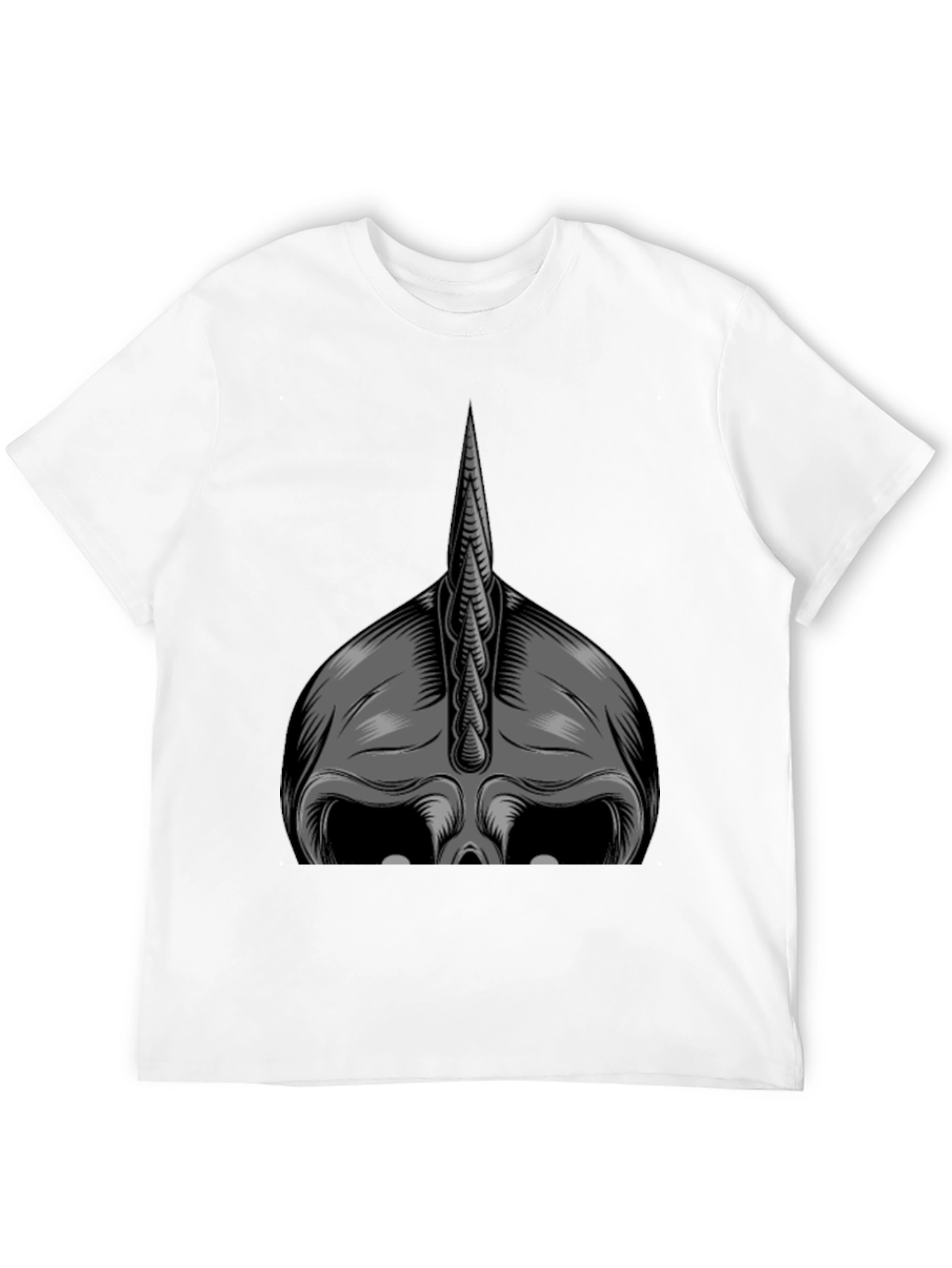 Monochrome Viking Helmet Graphic Tee
