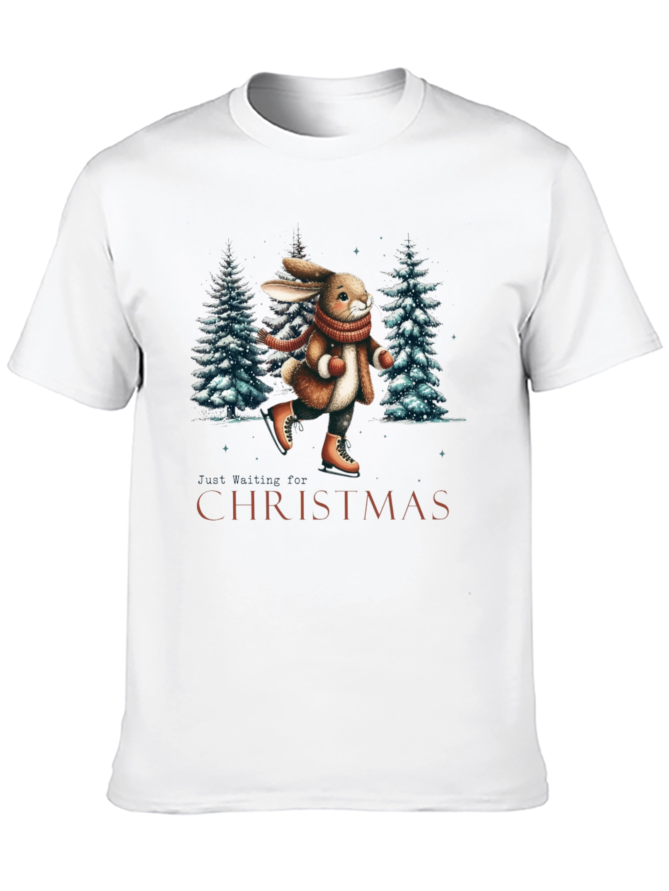 Festive Rabbit Christmas T-Shirt