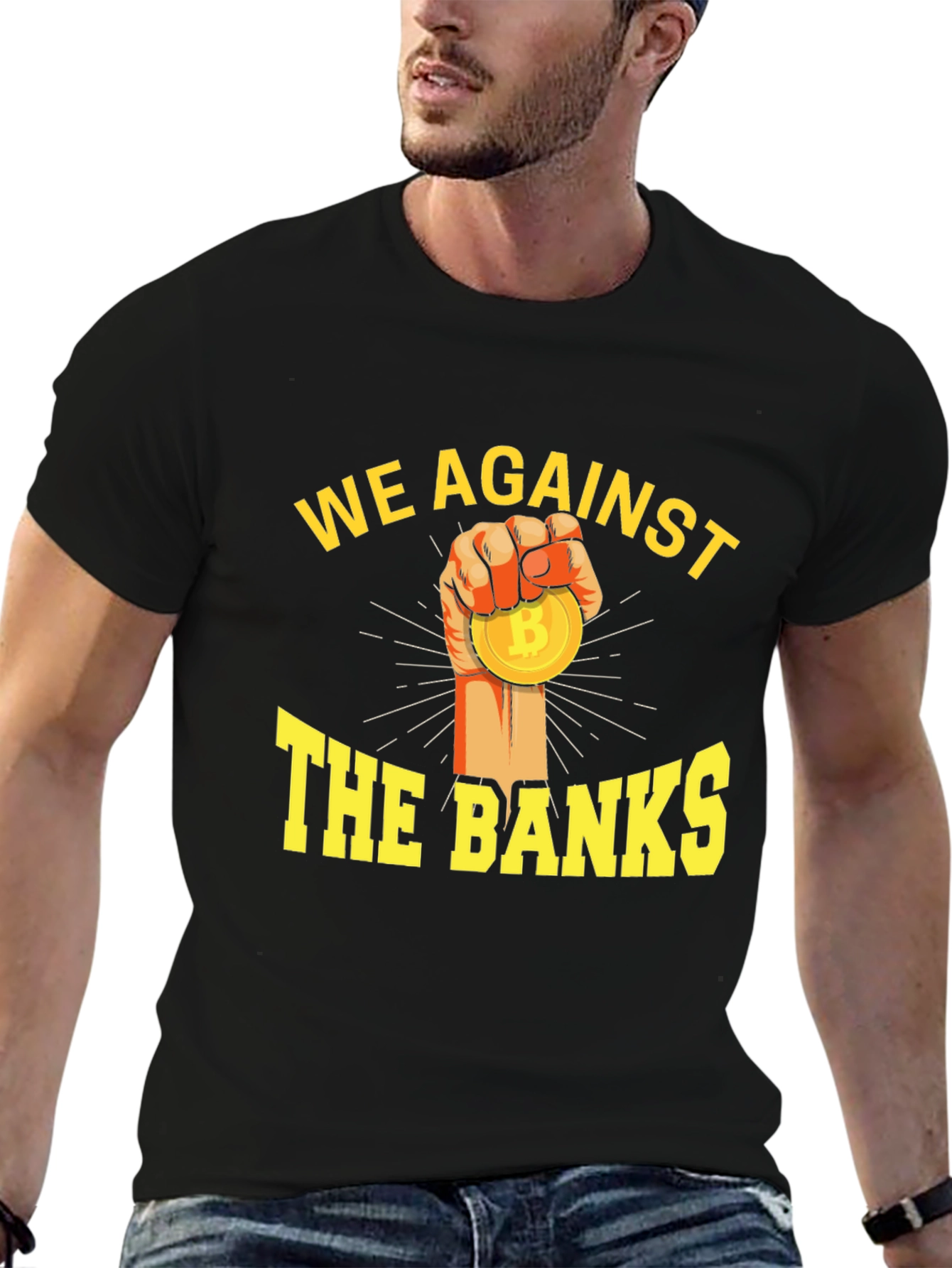 We Against The Banks Bitcoin T-Shirt