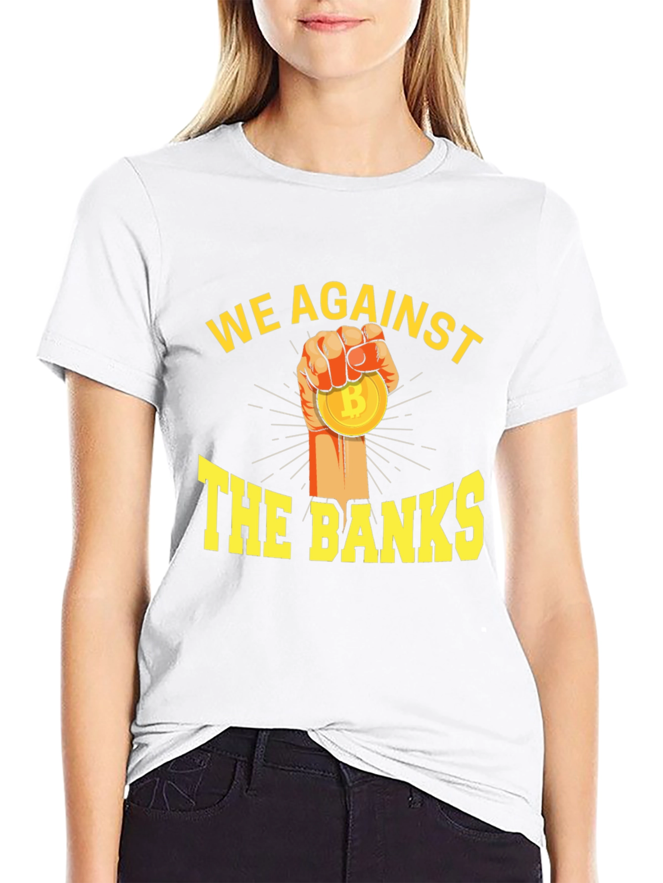 We Against The Banks Bitcoin T-Shirt