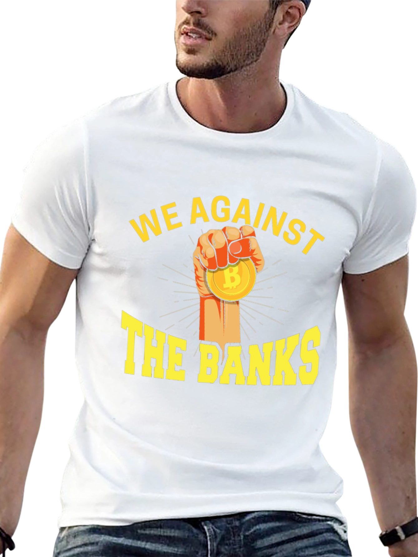 We Against The Banks Bitcoin T-Shirt