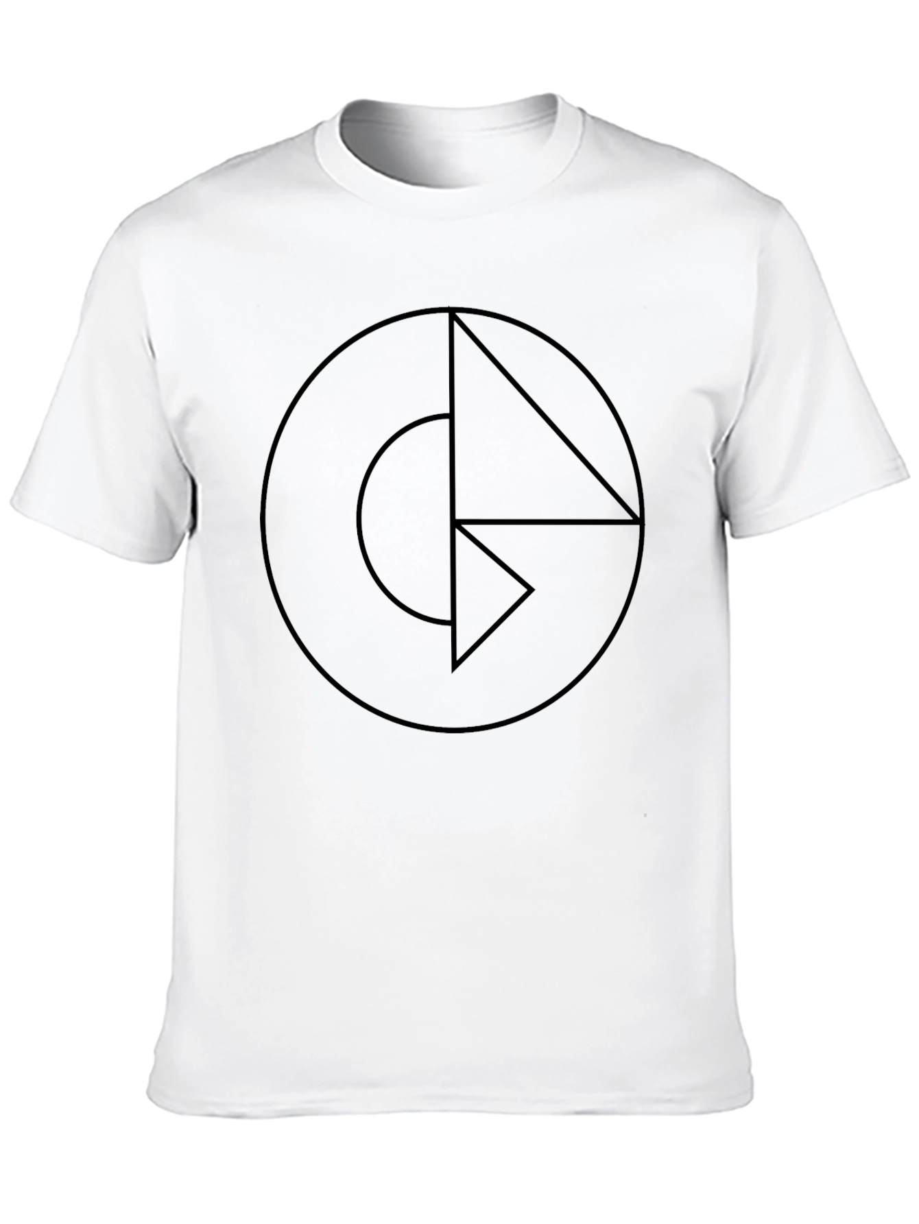 Geometric Symbol Black T-Shirt