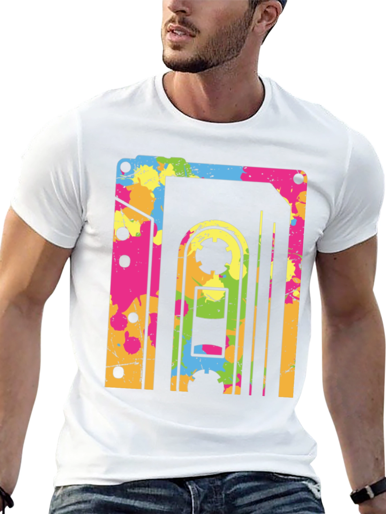 Retro 80s Cassette Tape Graphic Tee